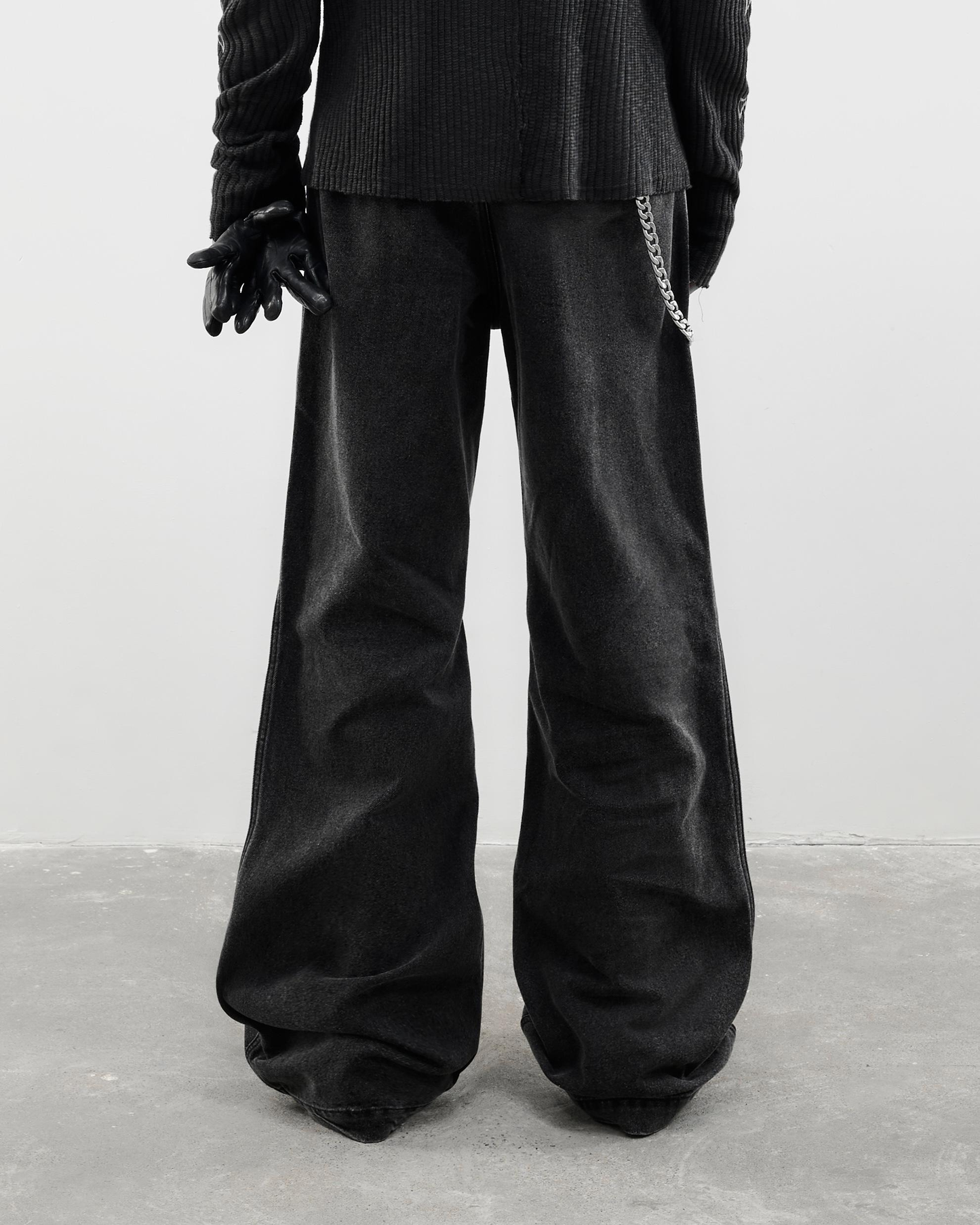 DIMOIR LF Gray Straight Denim Pants
