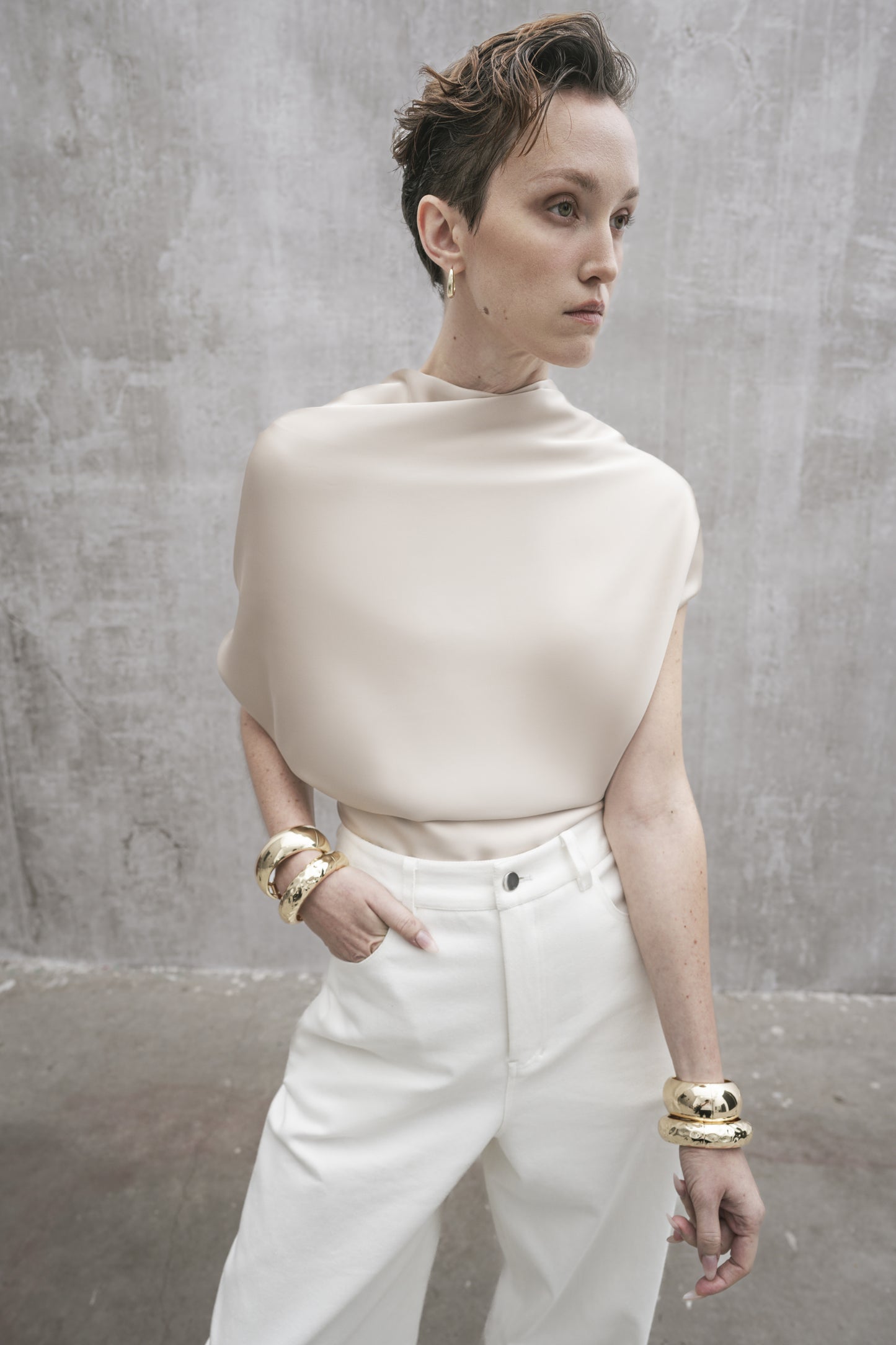 s25-womens-champagne-silk-top fortythree astoud
