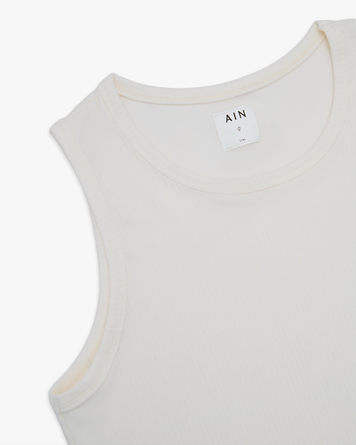 White Esh Tank Top AIN Astoud