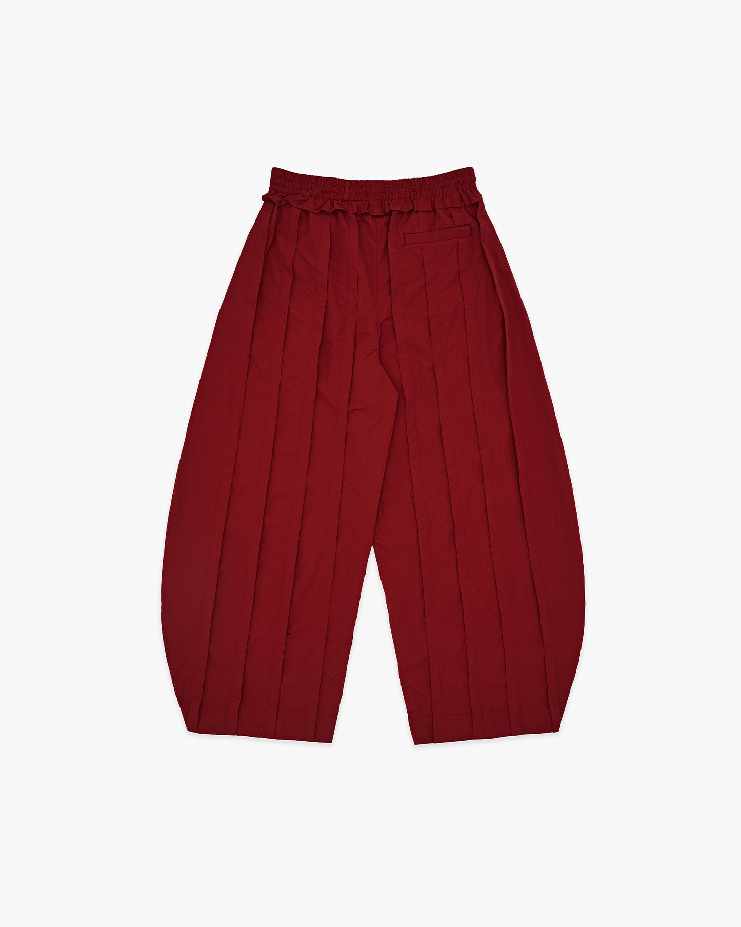 Red Harago Pleats Pants AIN Astoud