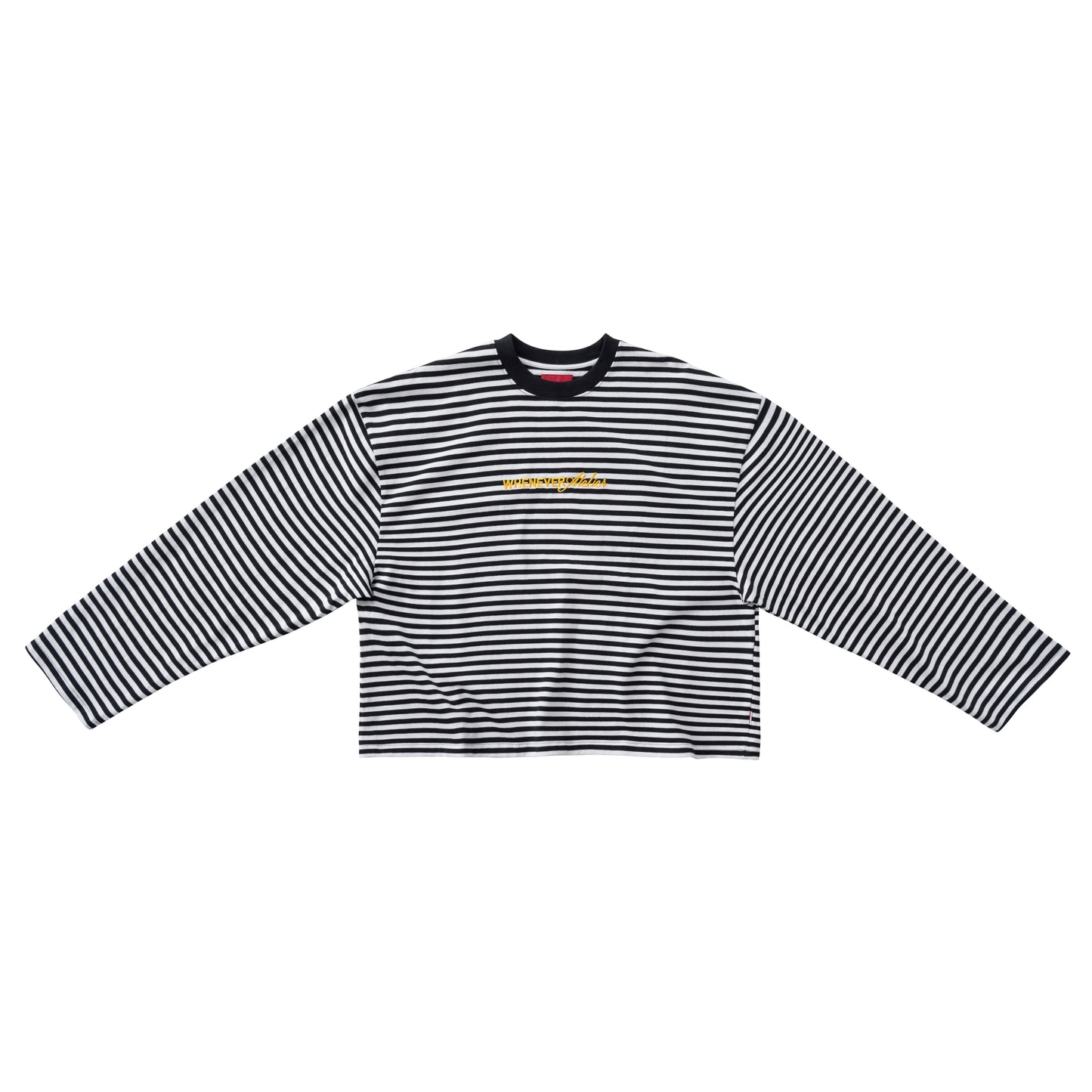 “whenever” striped long sleeve t-shirt whenever atelier astoud