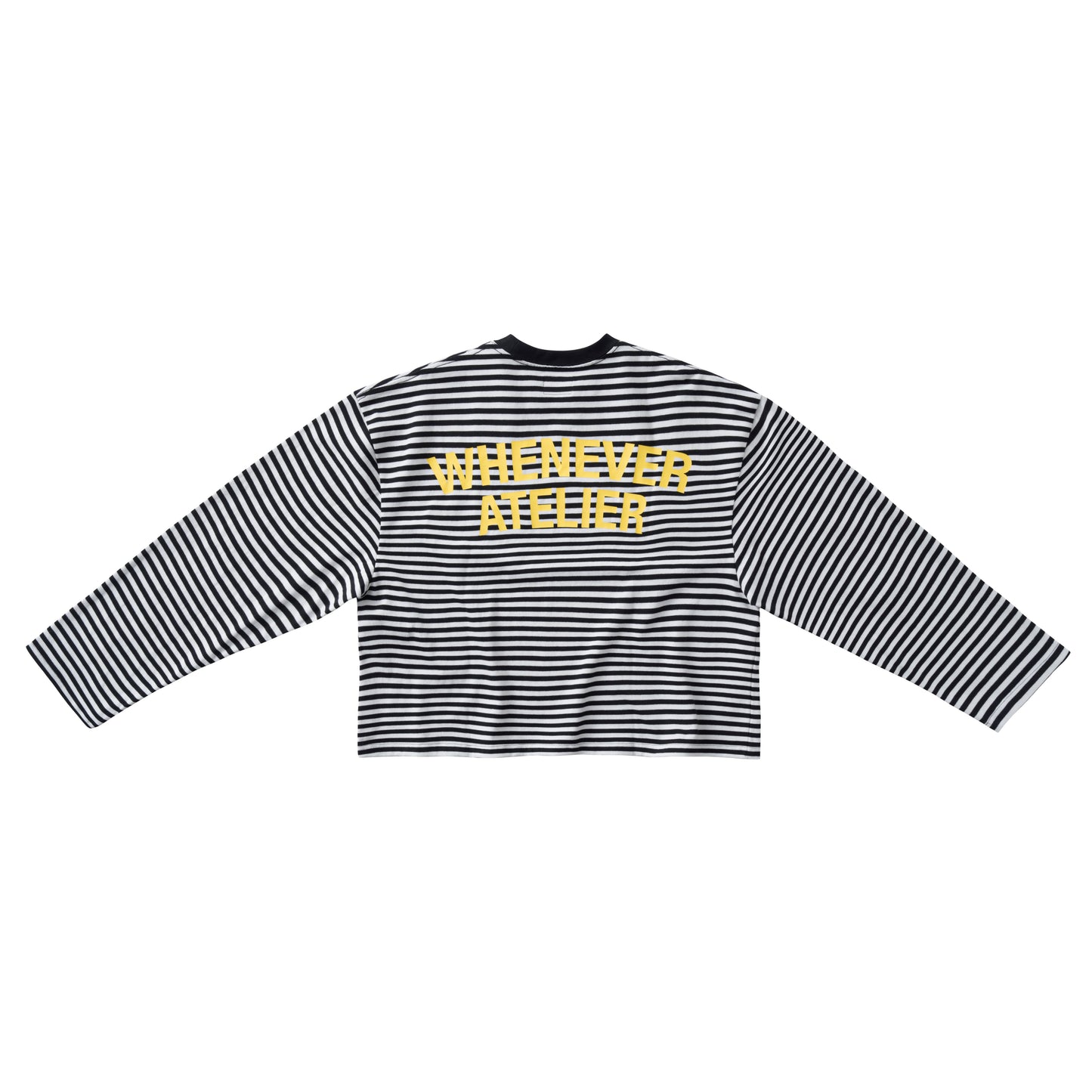 “whenever” striped long sleeve t-shirt whenever atelier astoud