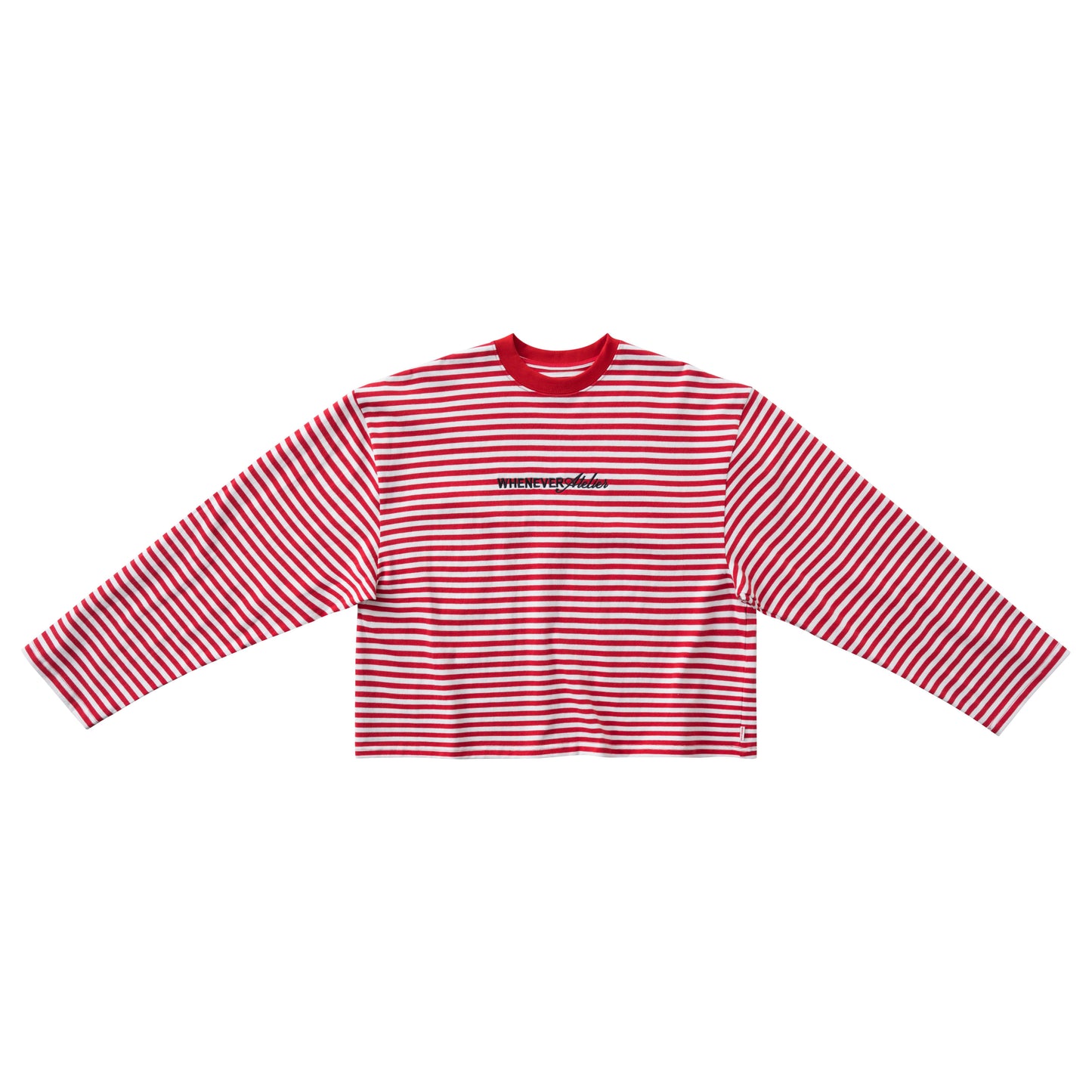 “whenever” striped long sleeve t-shirt whenever atelier astoud