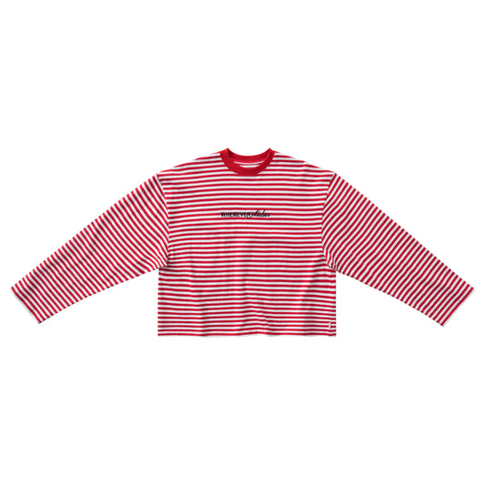 “whenever” striped long sleeve t-shirt whenever atelier astoud