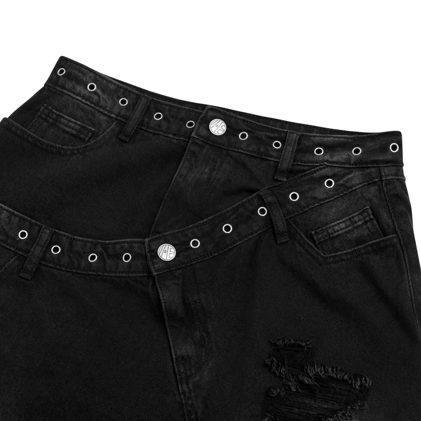 ssss-unisex-dark-grey-twins-layer-skirt aesir astoud