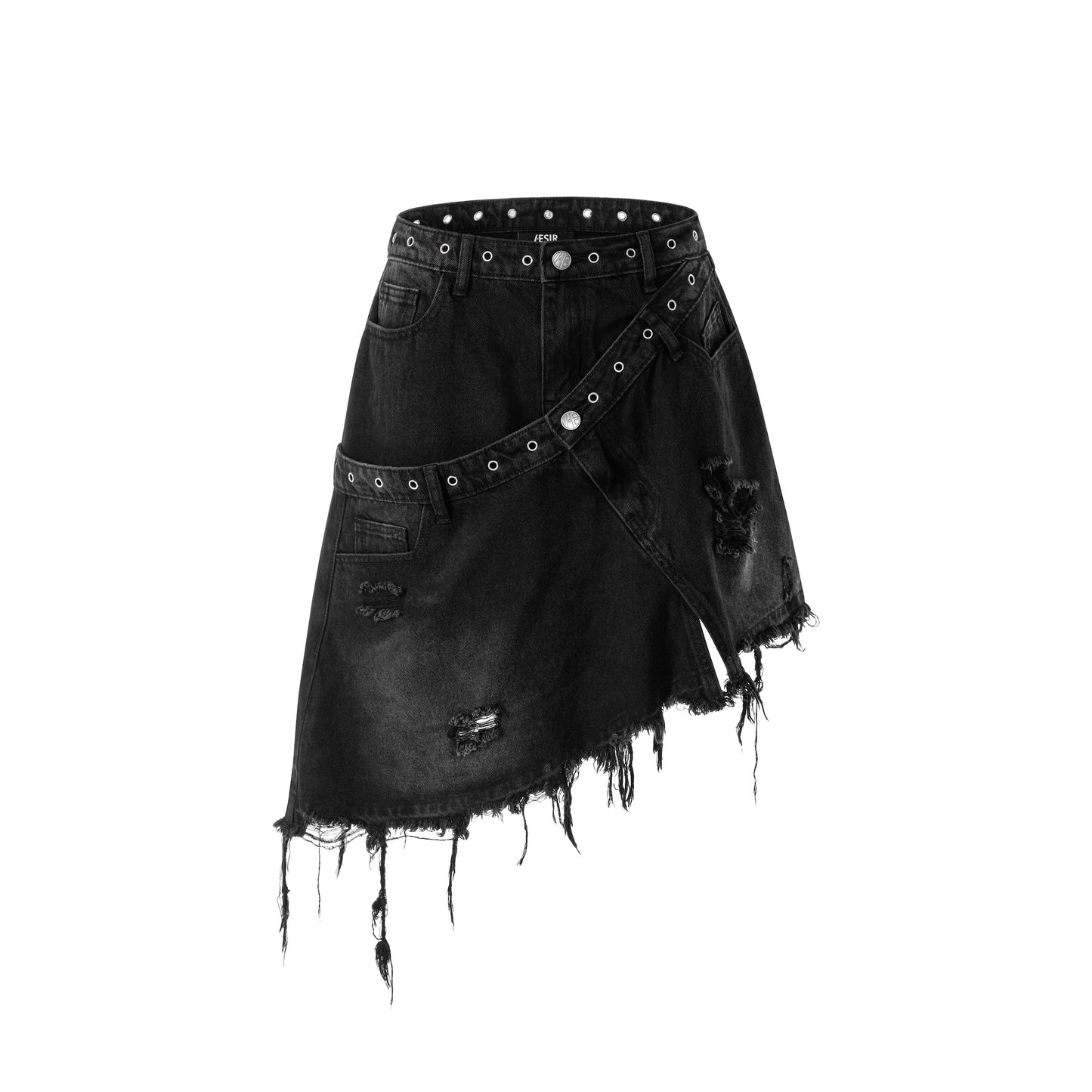 ssss-unisex-dark-grey-twins-layer-skirt aesir astoud