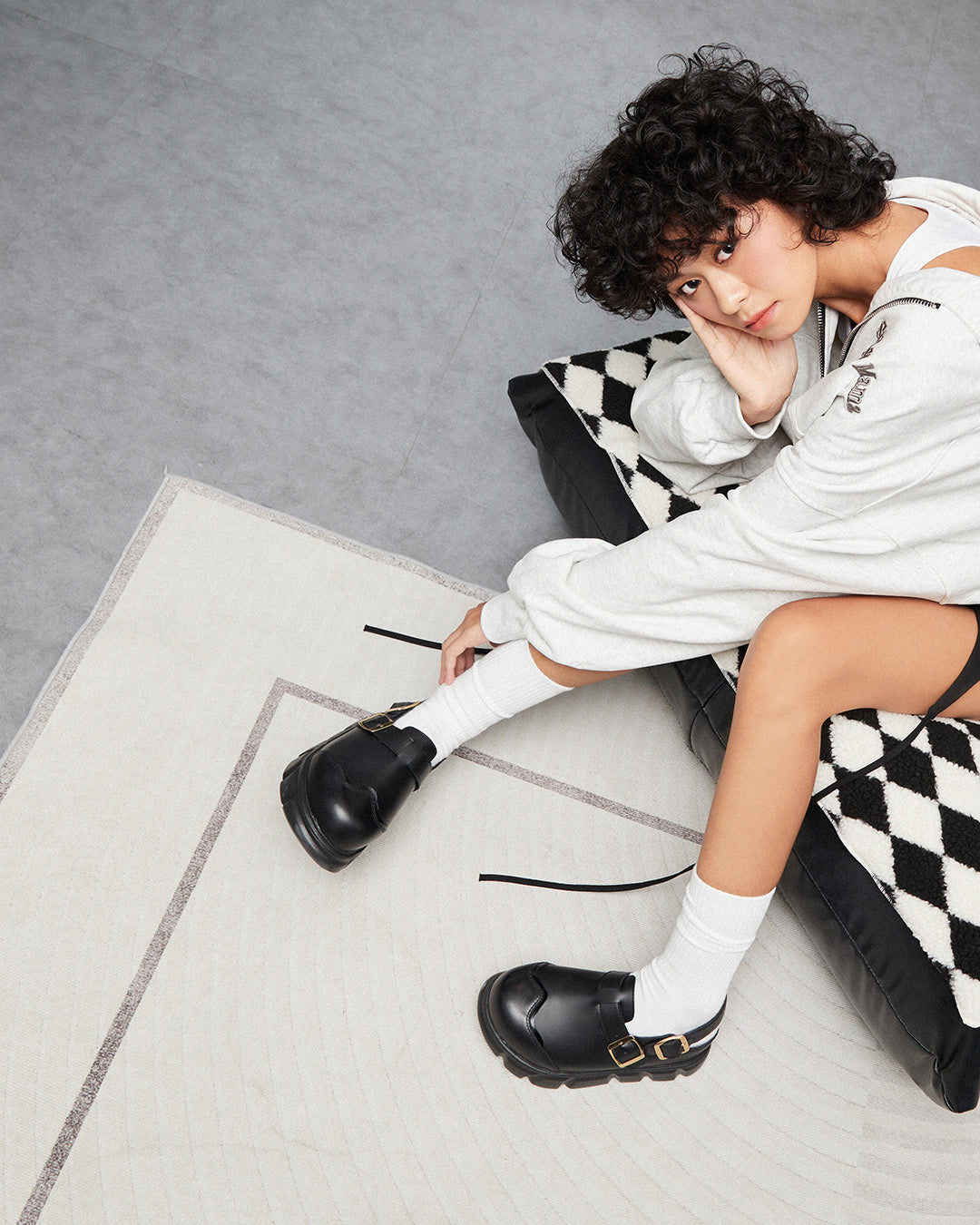 thewolf-black-high-clog-sandals thewolf astoud