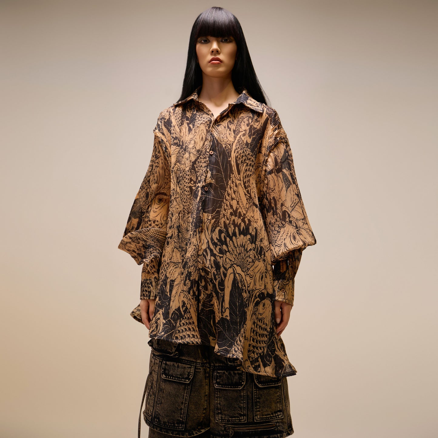 tattoo-pleated-shirt ducstudio astoud