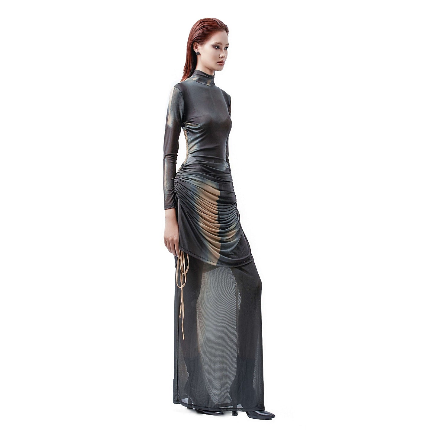 drawstring-mesh-dress-DUC-STUDIO