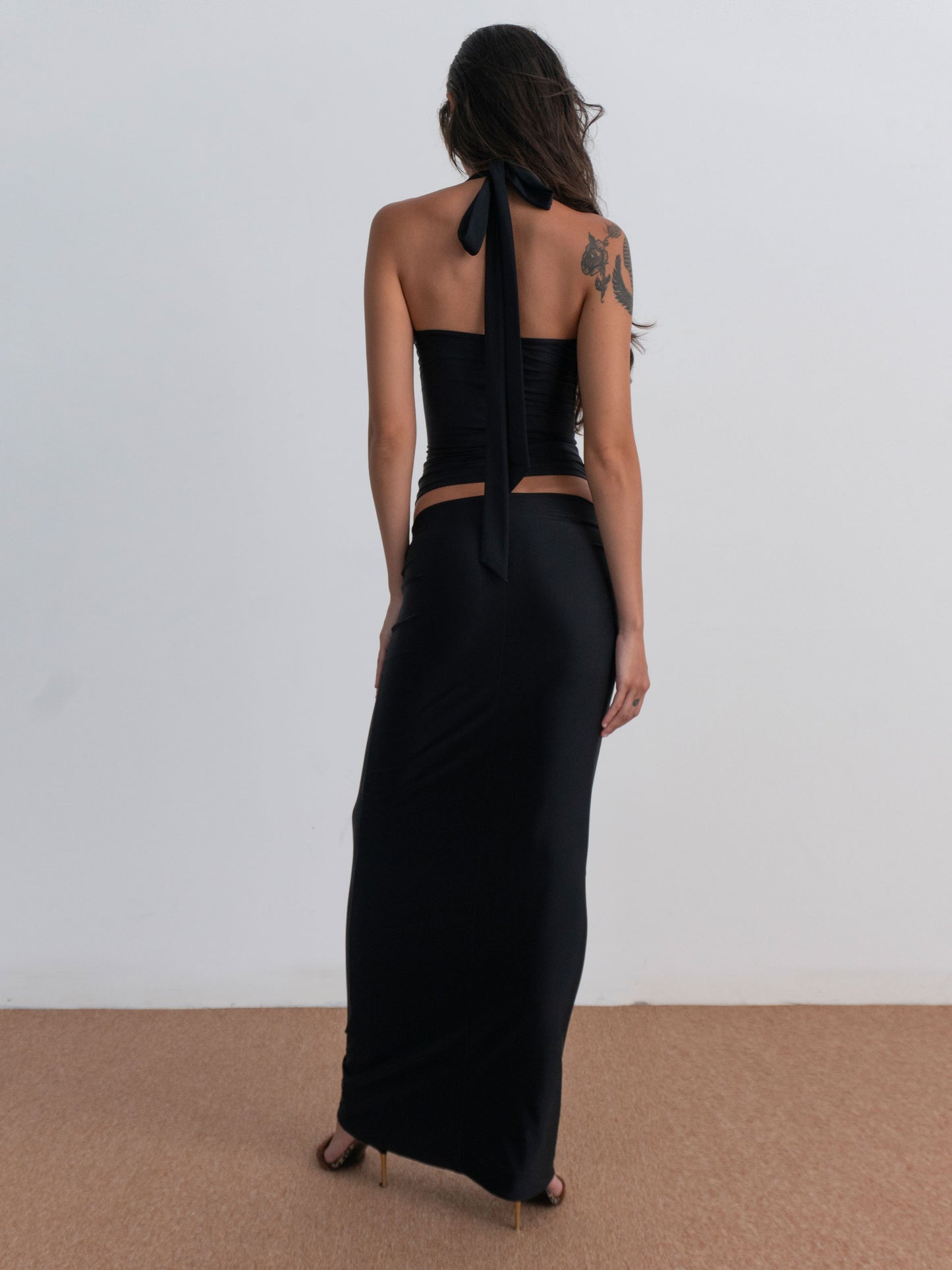 essence-skirt-black-form-fitting-pleated-ruffle-dalya