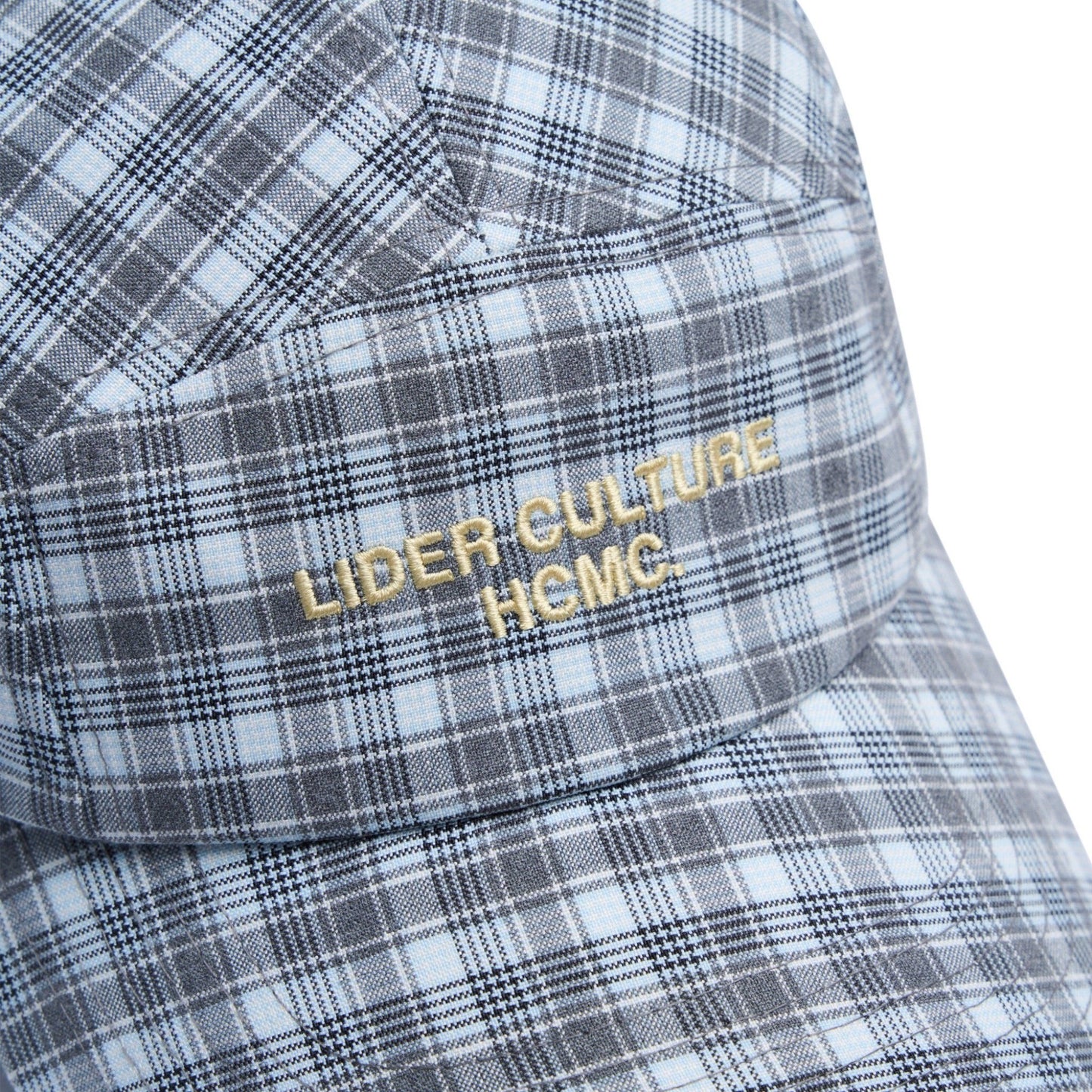 Checked Gray Caroline Cap