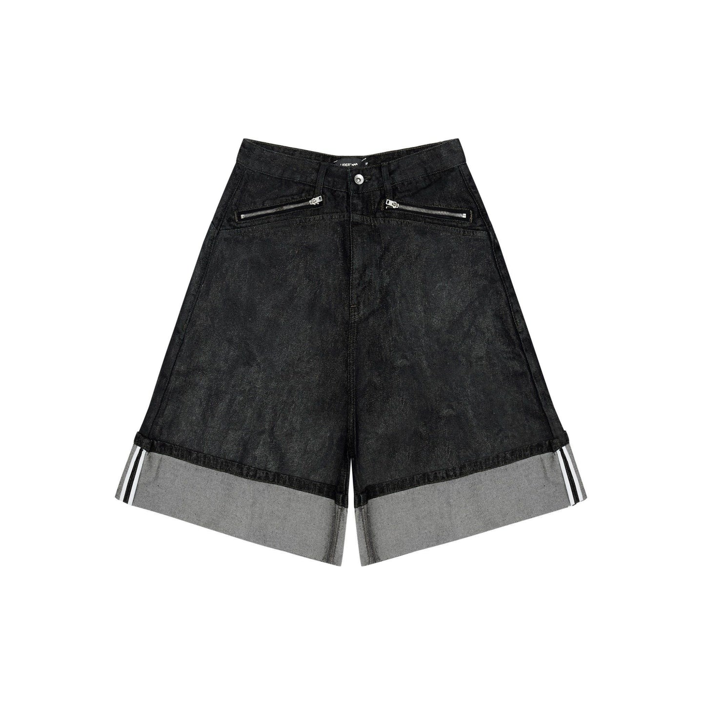 washed-black-overrolled-carpenter-shorts lider astoud