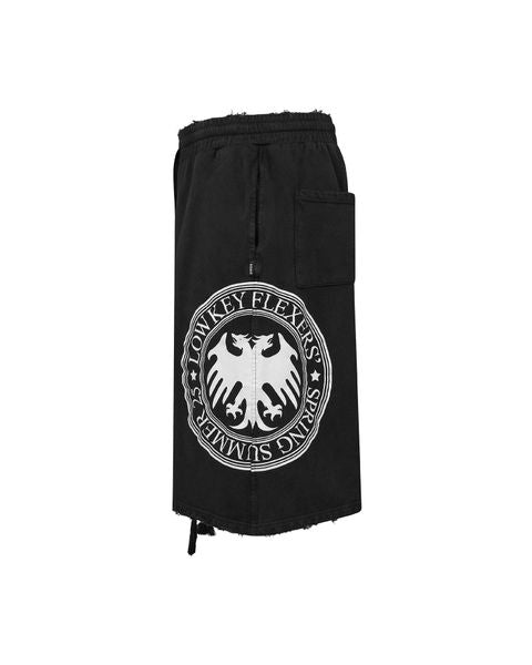 DIMOIR DRACO SEAL Washed Black Sweatshorts