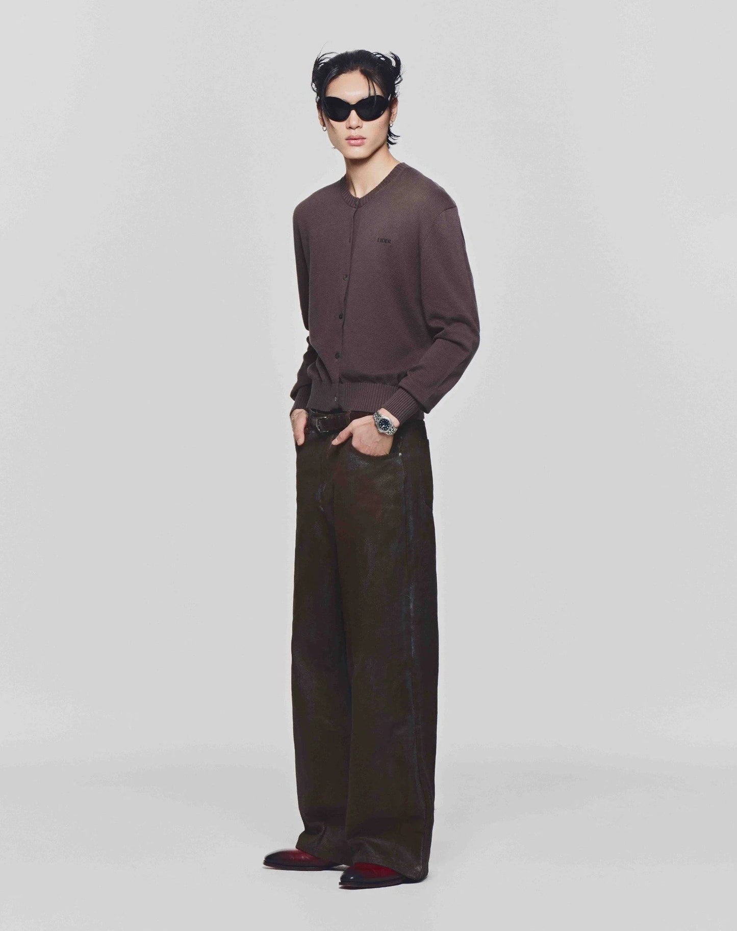 chocolate-autumnal-knit-cardigan lider astoud