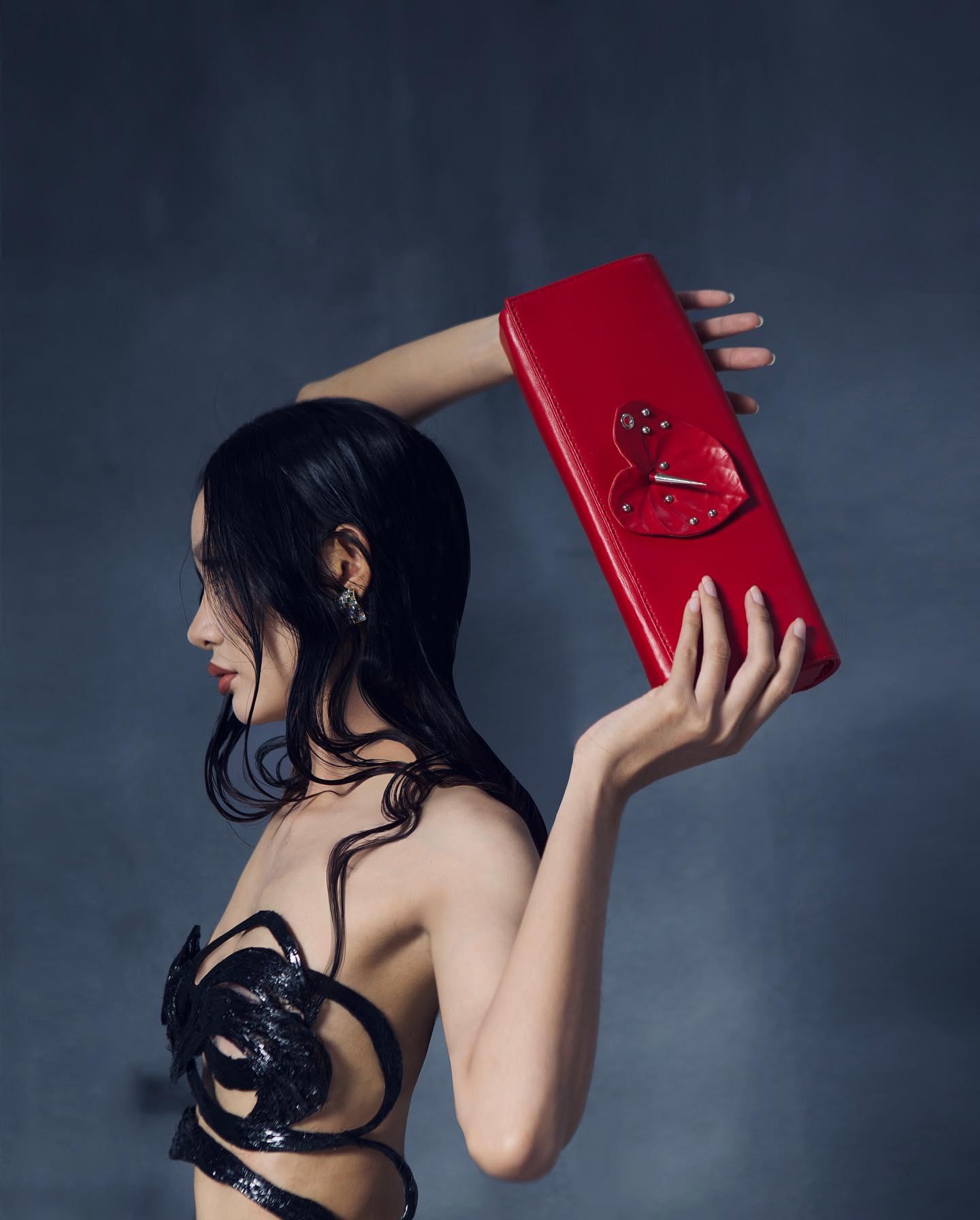 Anthurium Maxi Clutch Bag