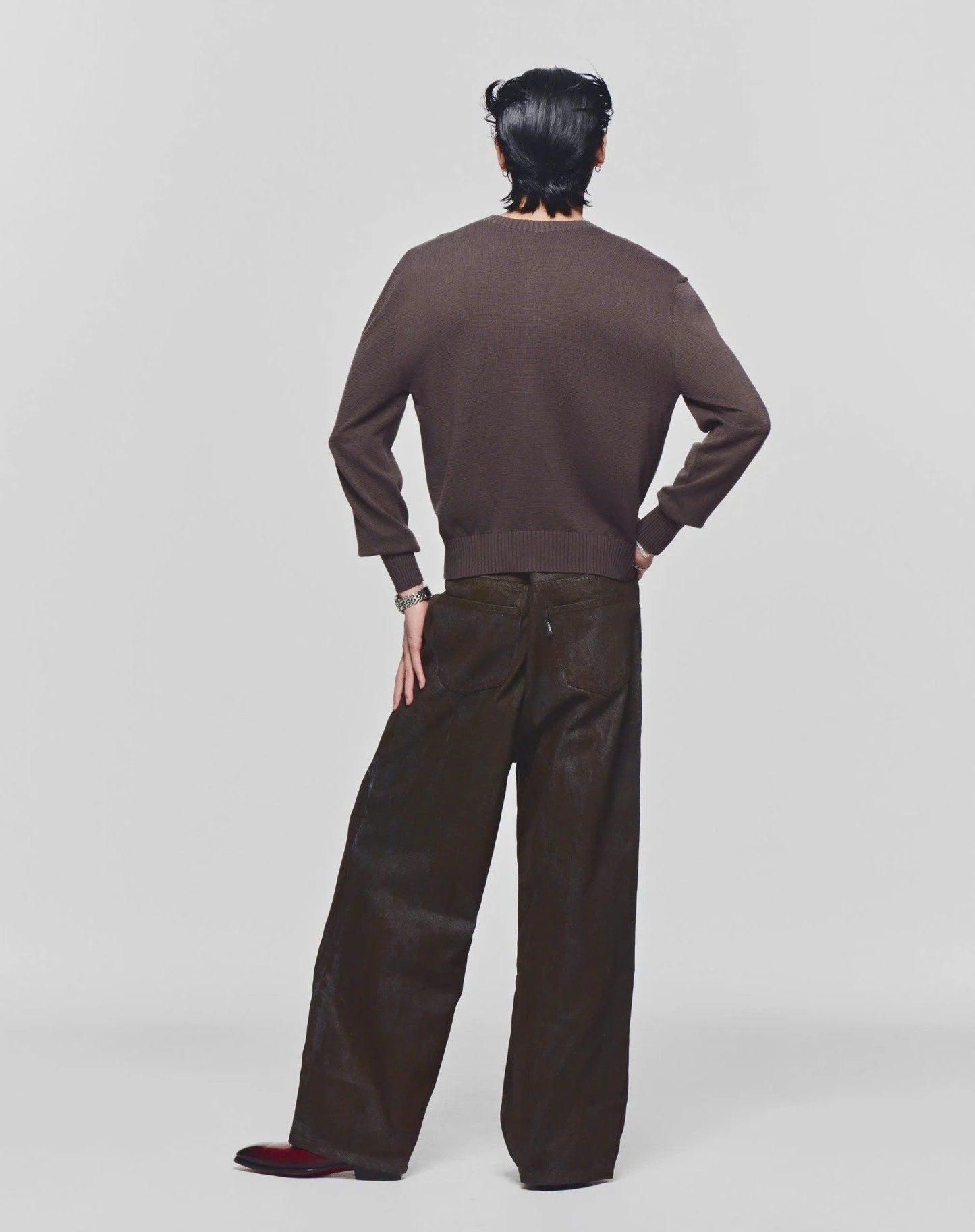 chocolate-autumnal-knit-cardigan lider astoud