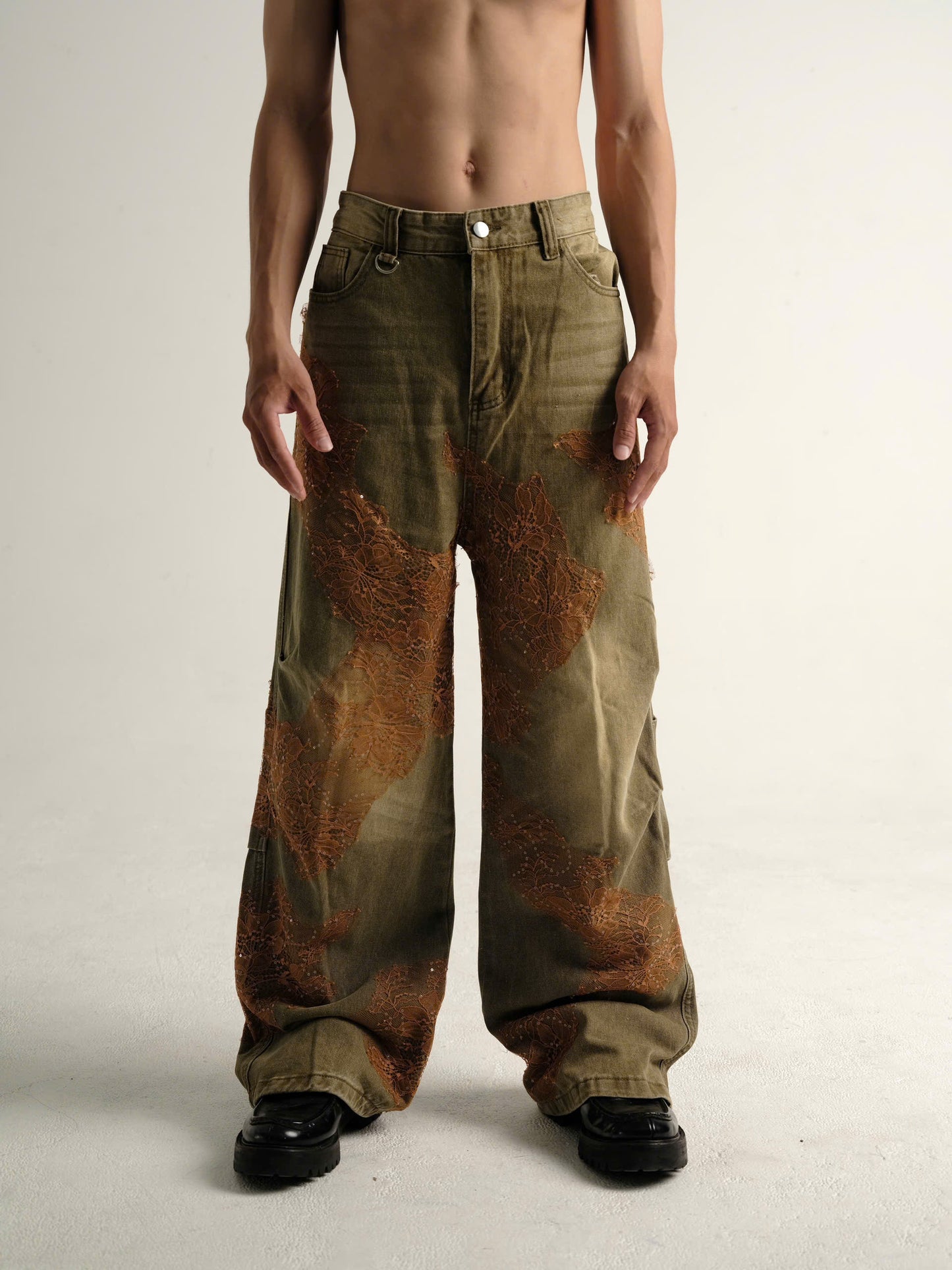 moss-green-lang-bat-jeans an heritage astoud