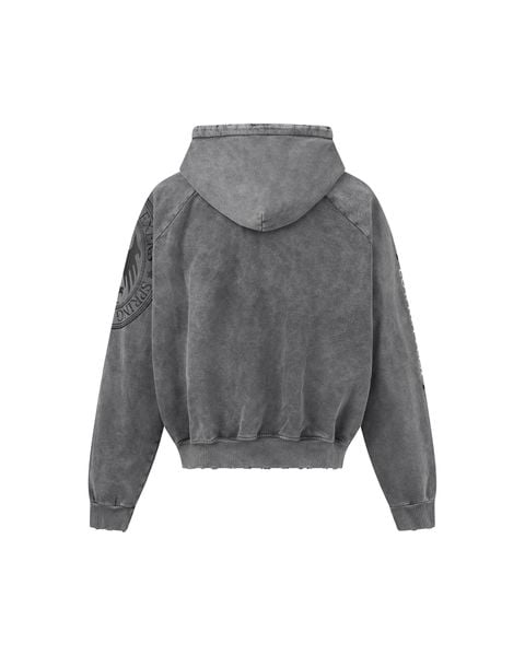 DIMOIR DRACO SEAL Washed Gray Hoodie