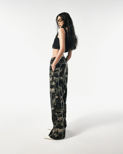 Unisex Camouflage Khaki Track Pants