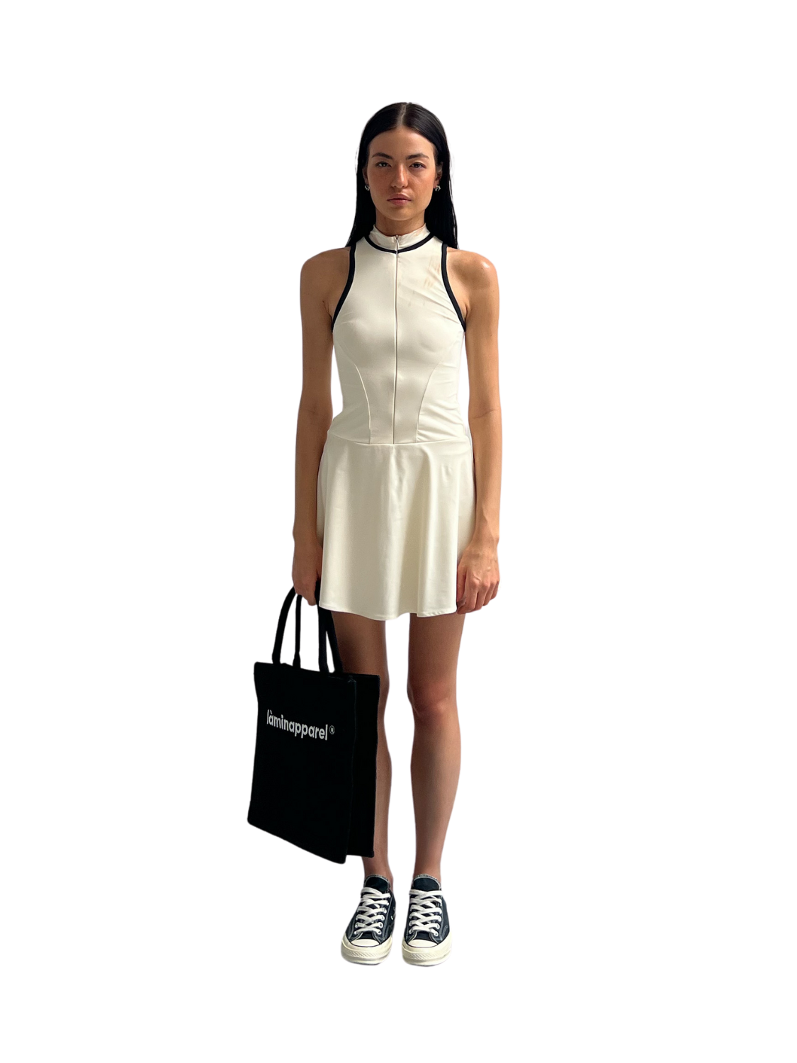 LÀMINAPPAREL High-neck Sports Dress