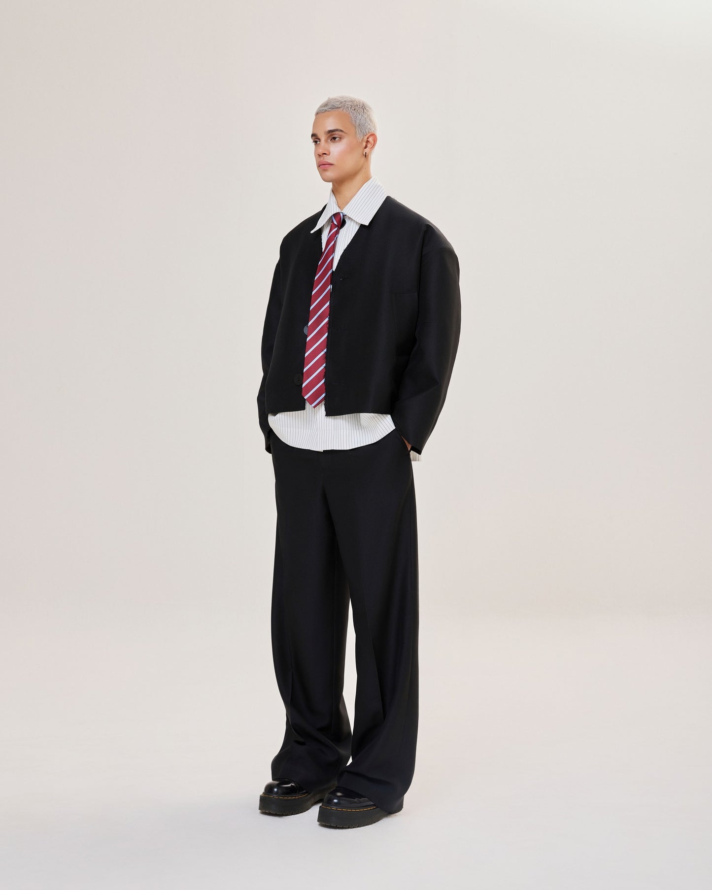 Black Wide Tube Pants Caotus Astoud
