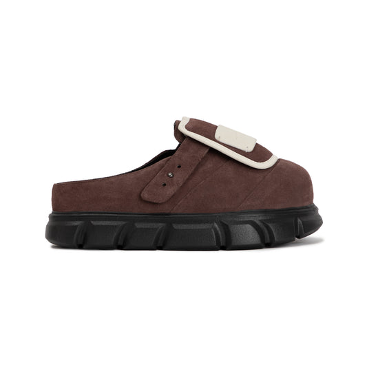thewolf-r-e-dark-brown-suede-mule-sandal thewolf astoud
