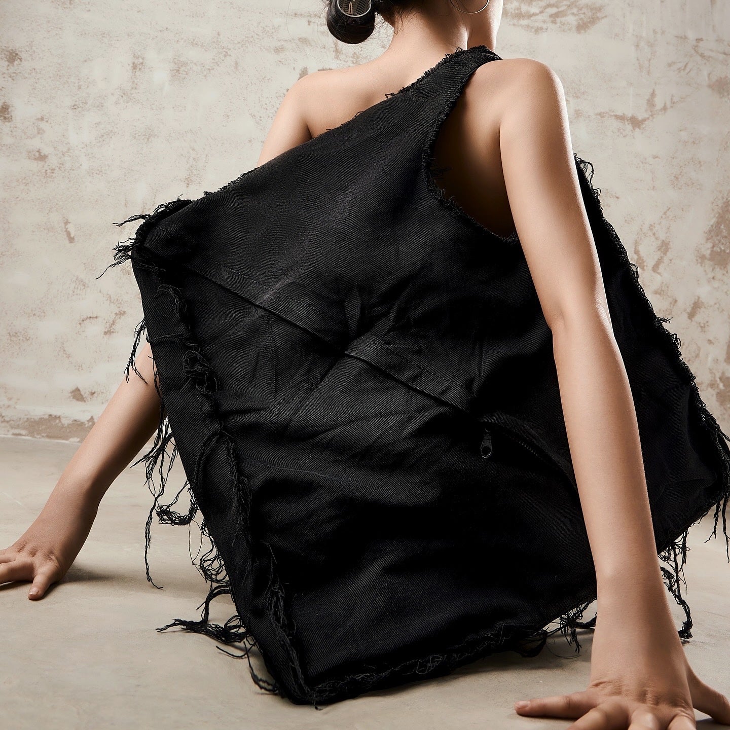 Sac en jean délavé Bubble Gum