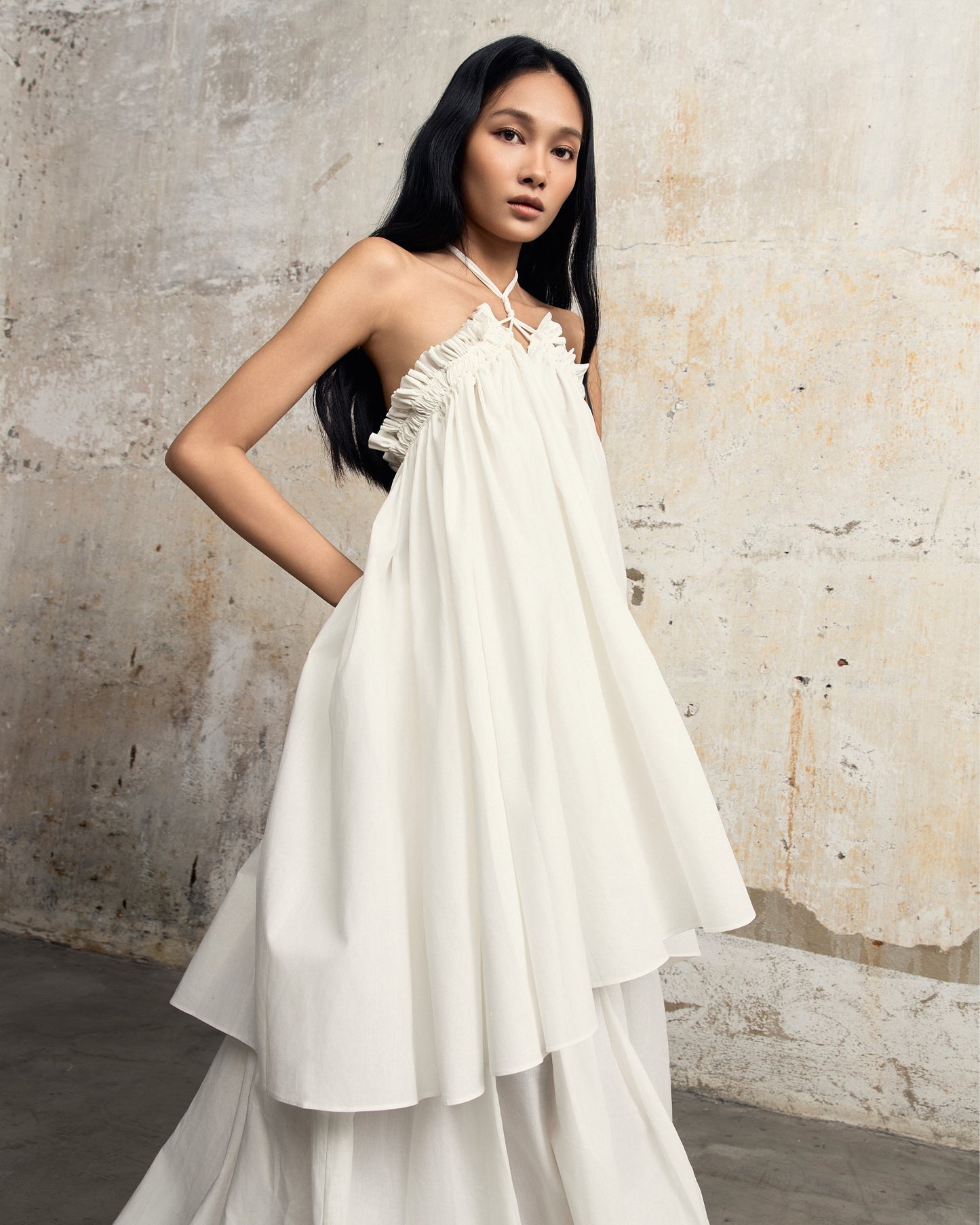 Chân Váy Kép Trắng