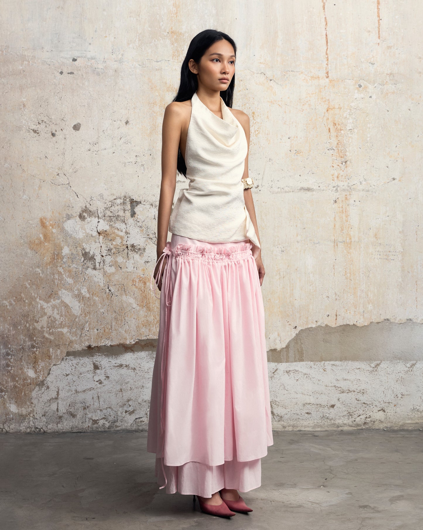 Chân Váy Kép Hồng