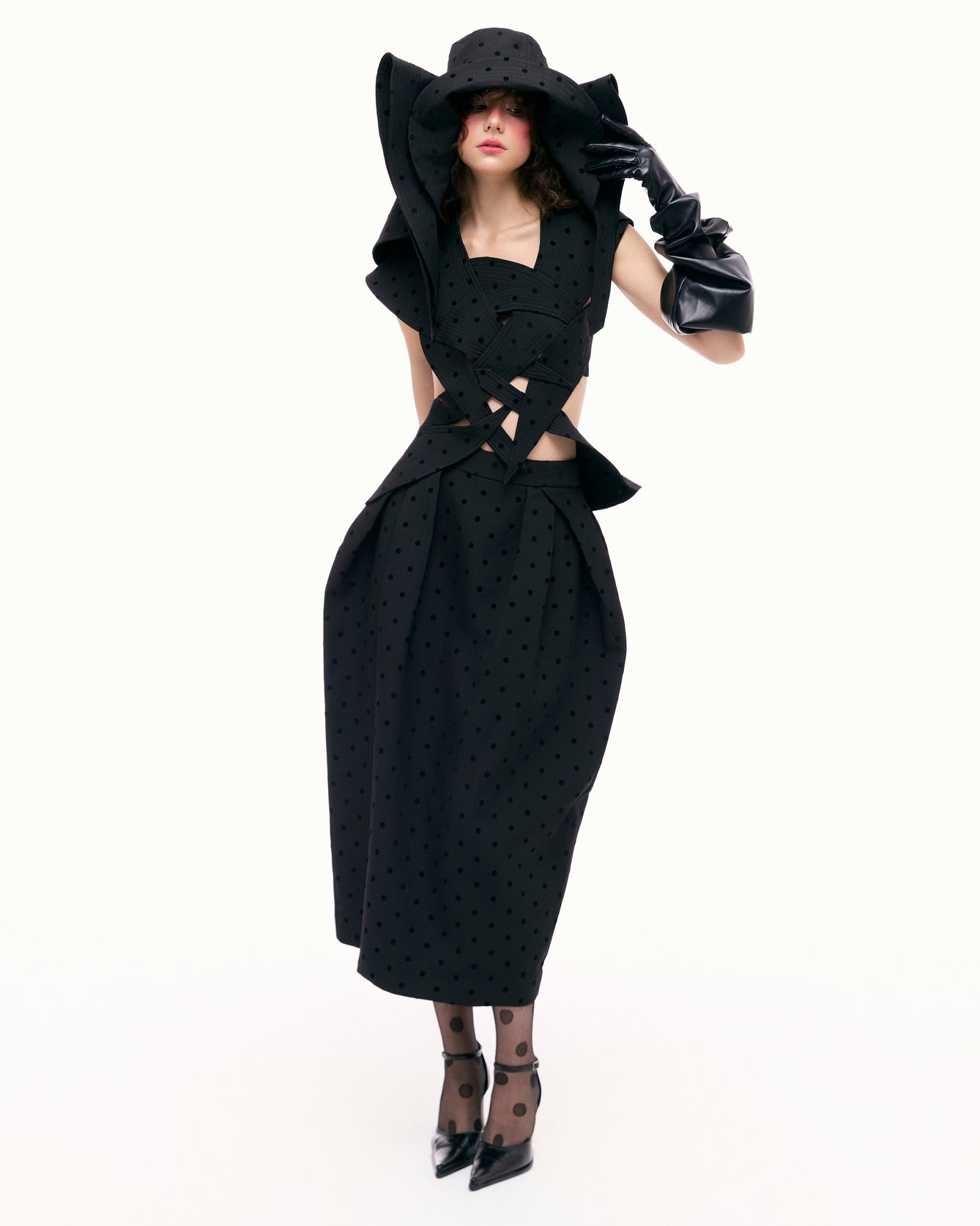 Black Bud Layer Skirt