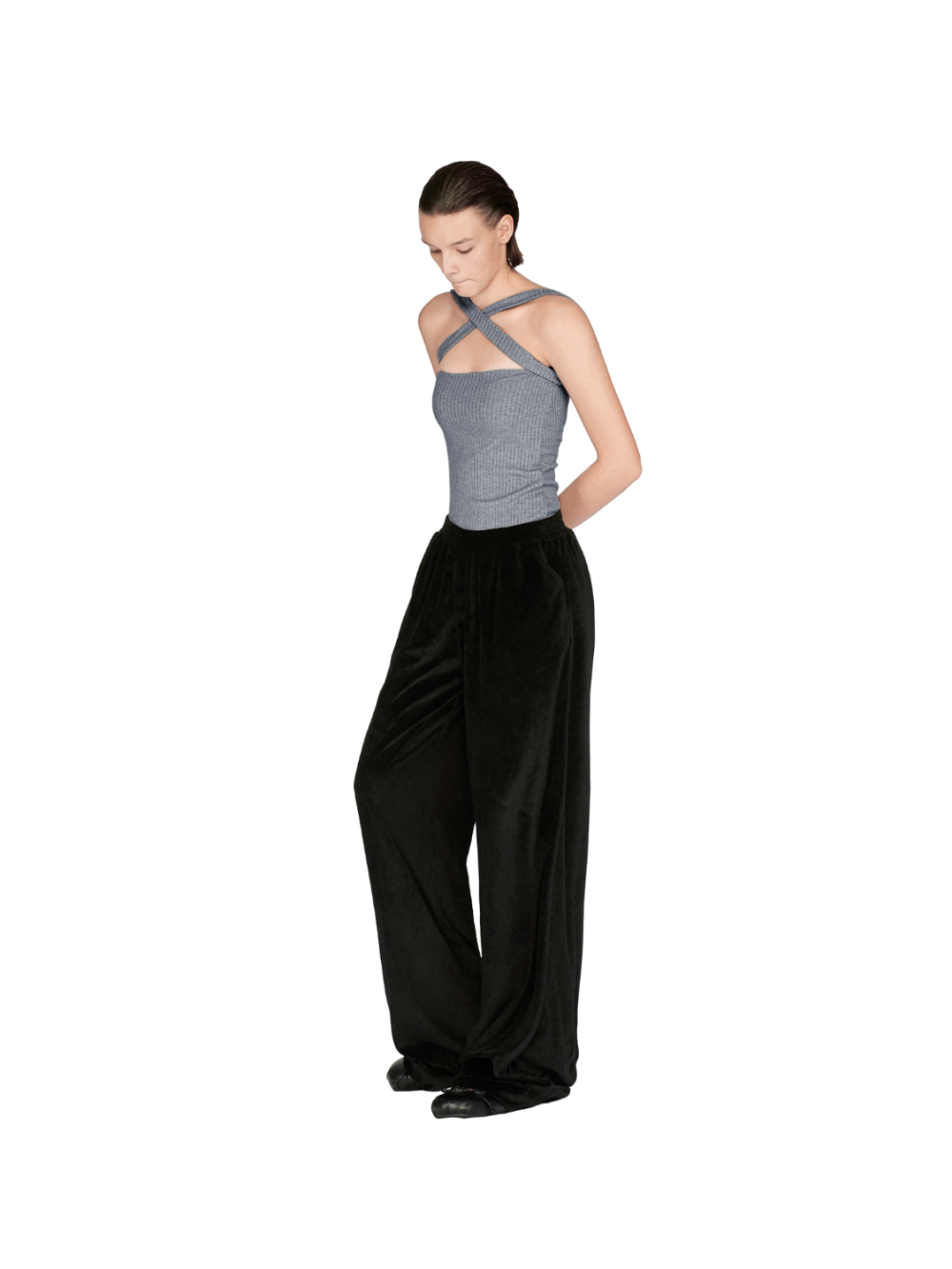 Cross Front Sleeveless Top