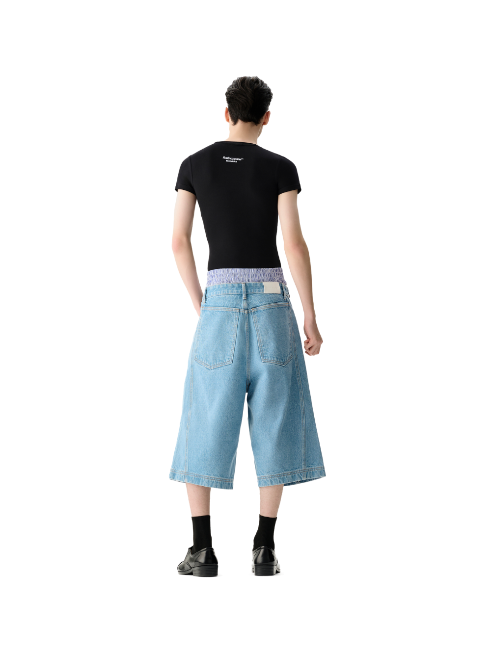 White Slim Fit Short Sleeve Top