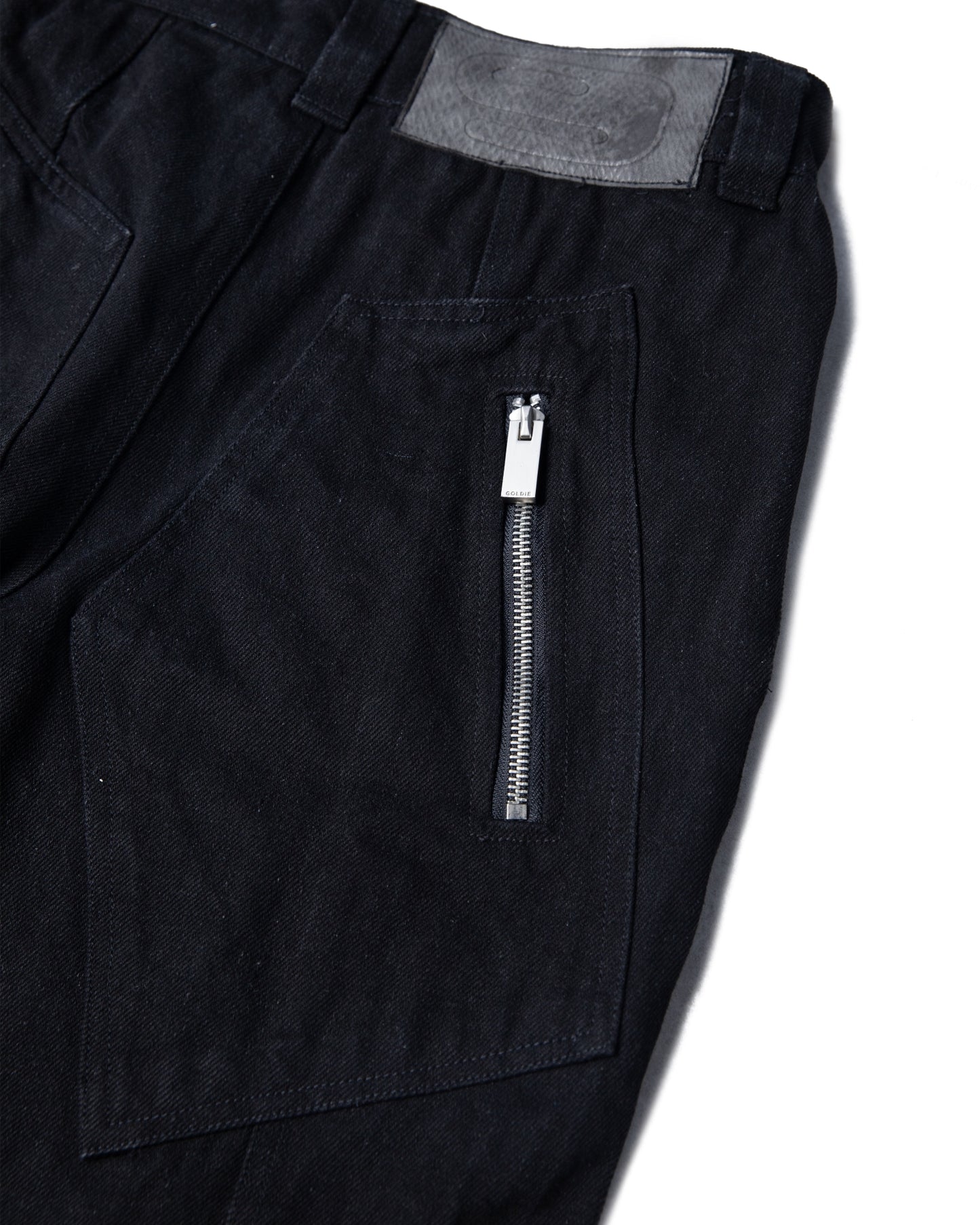 black-multi-buckle-denim-pants goldie astoud
