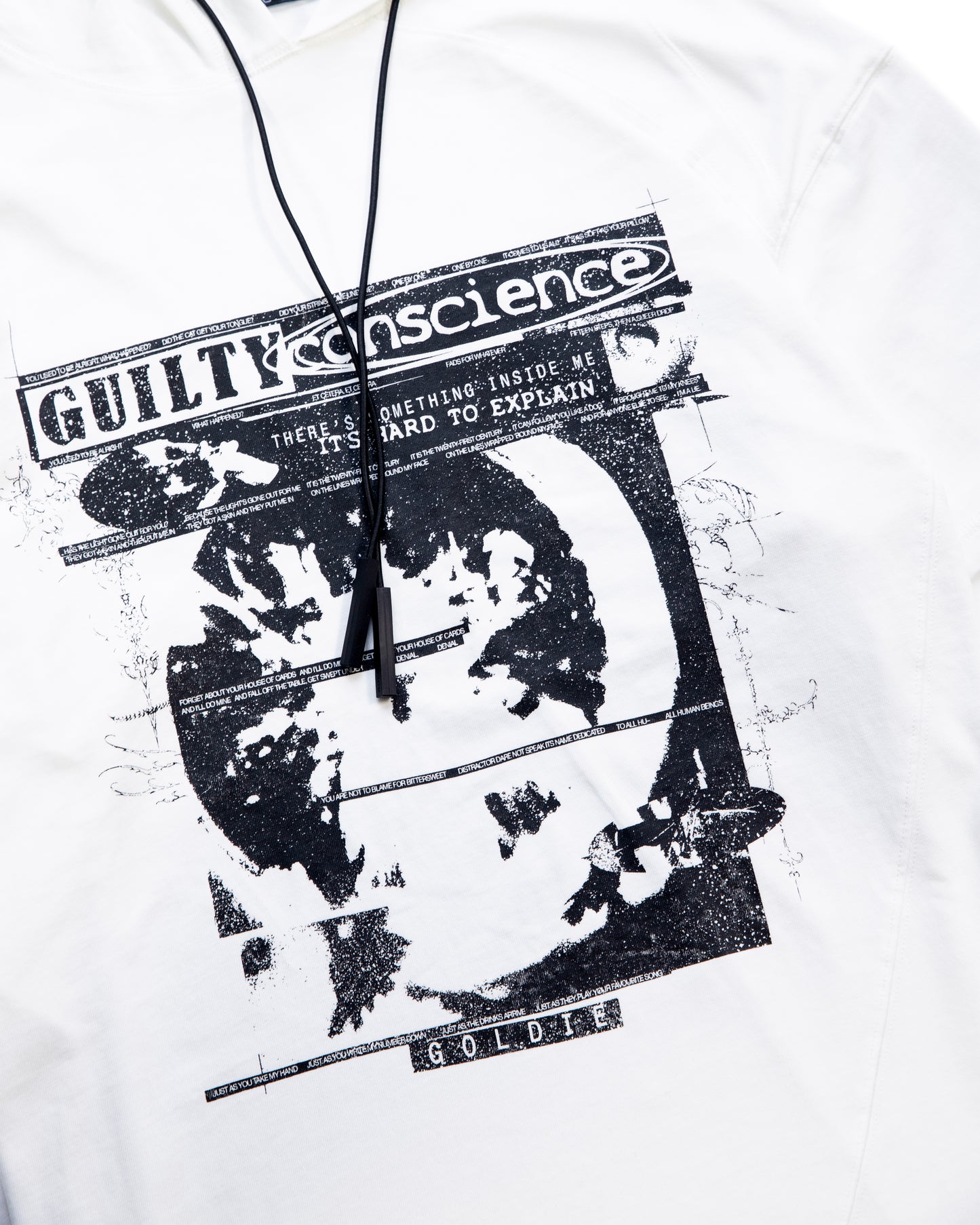 white-guilty-conscience-hood-t-shirt goldie astoud