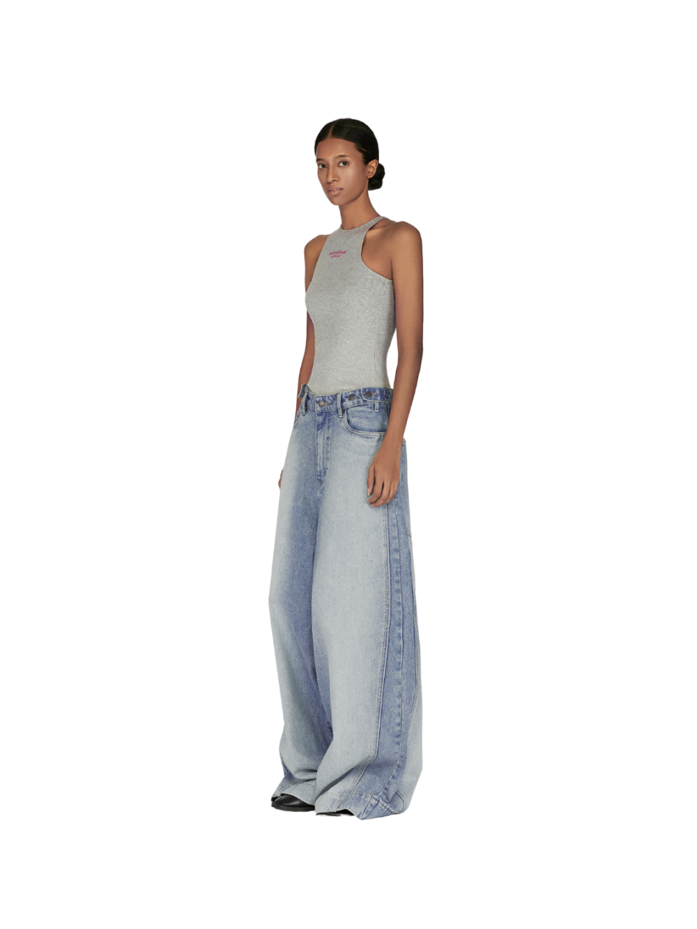 Uneven Shoulder Tank Top