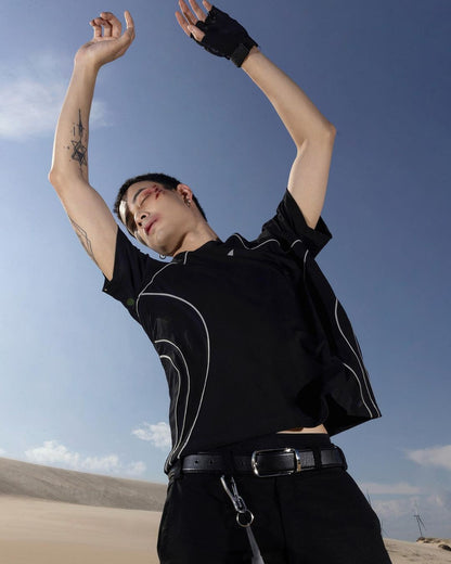 black-paneled-t-shirt-FRAGILE-CLUB-ASTOUD