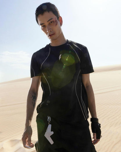 black-paneled-t-shirt-FRAGILE-CLUB-ASTOUD