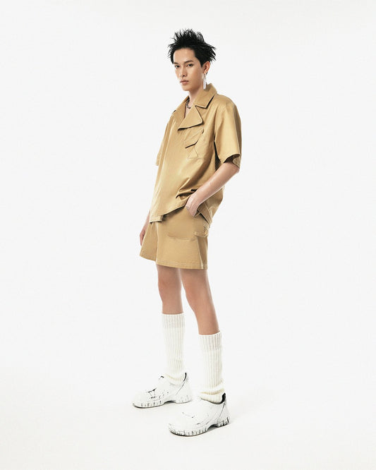 Camel Light Weight Micro Shorts