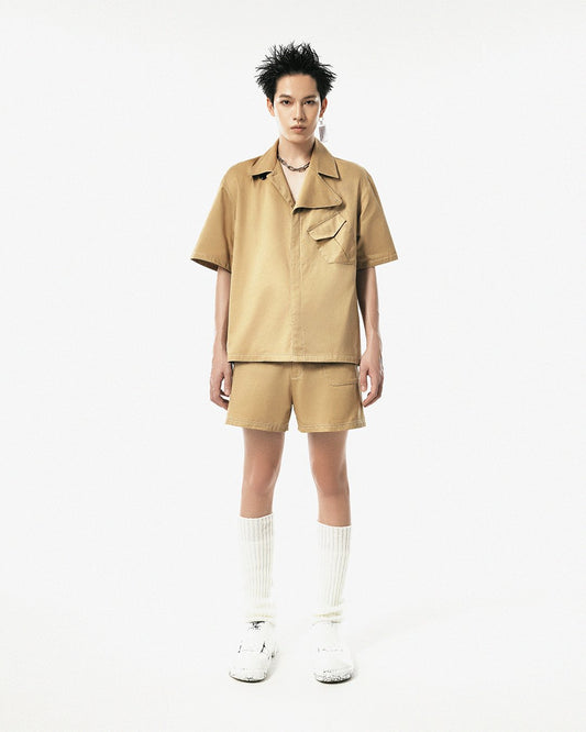 Camel Light-Weight Khaki Shirt
