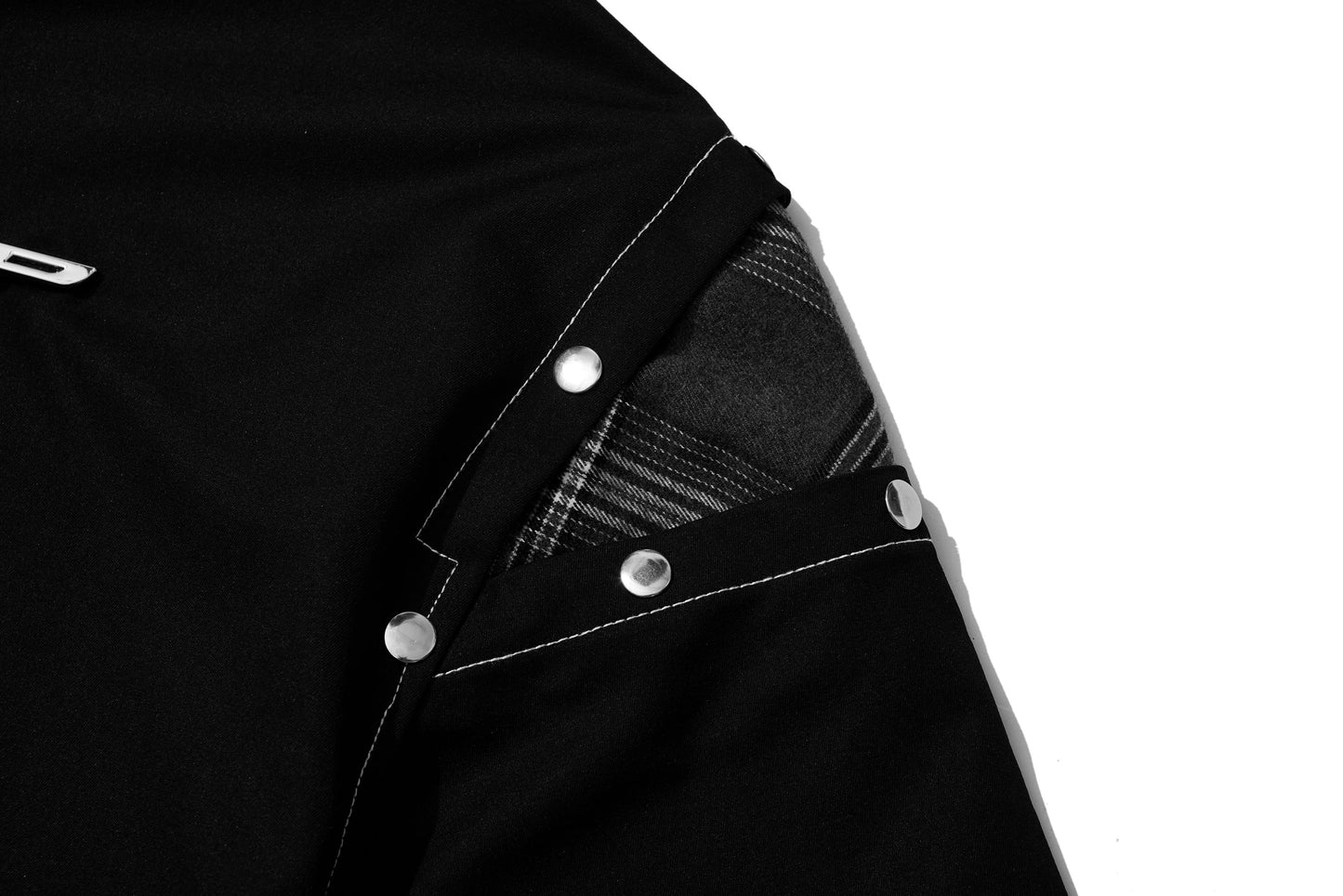 p-plaid-detachable-colar-shirt-black-THEPRSN