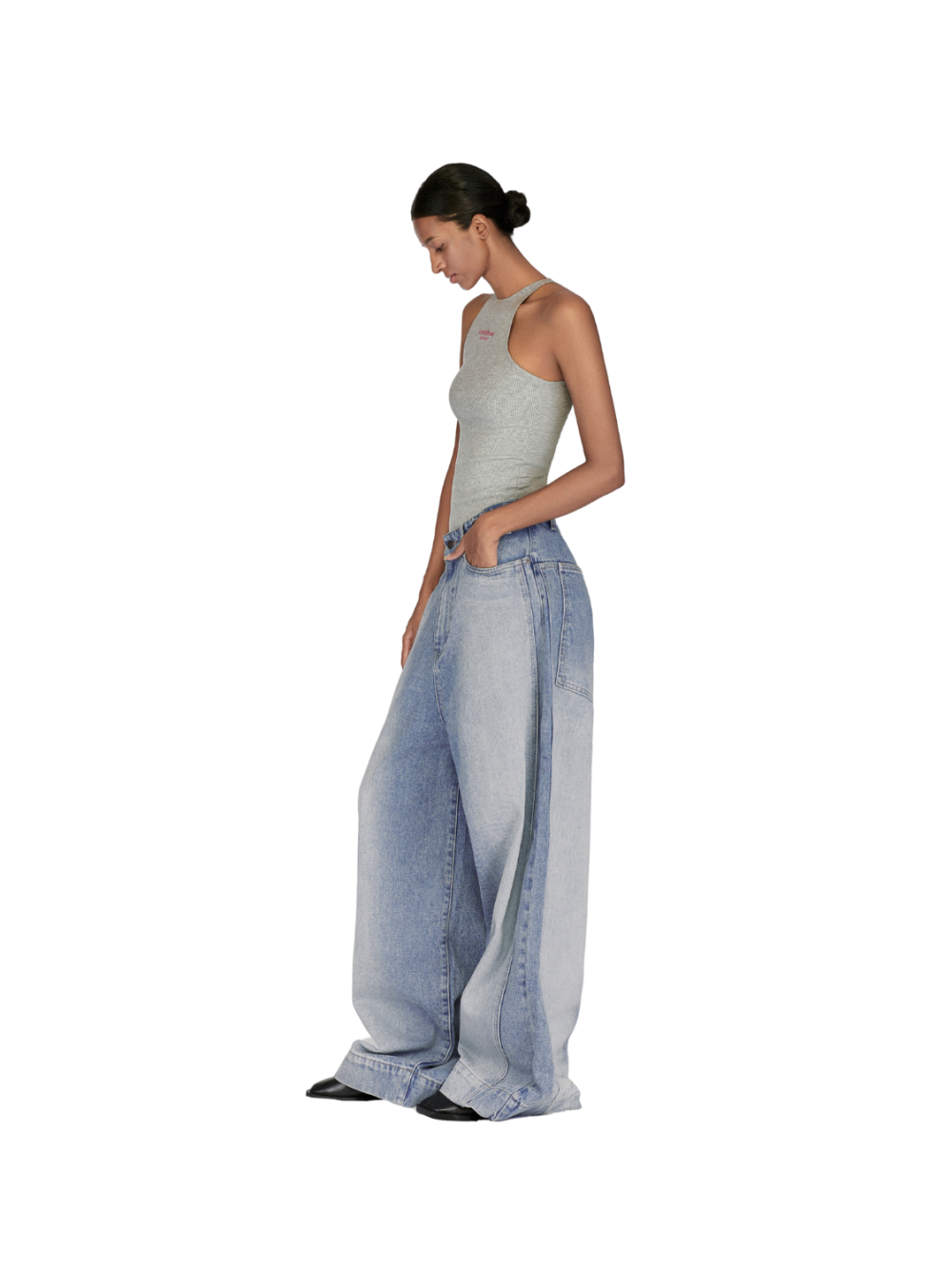 Uneven Shoulder Tank Top