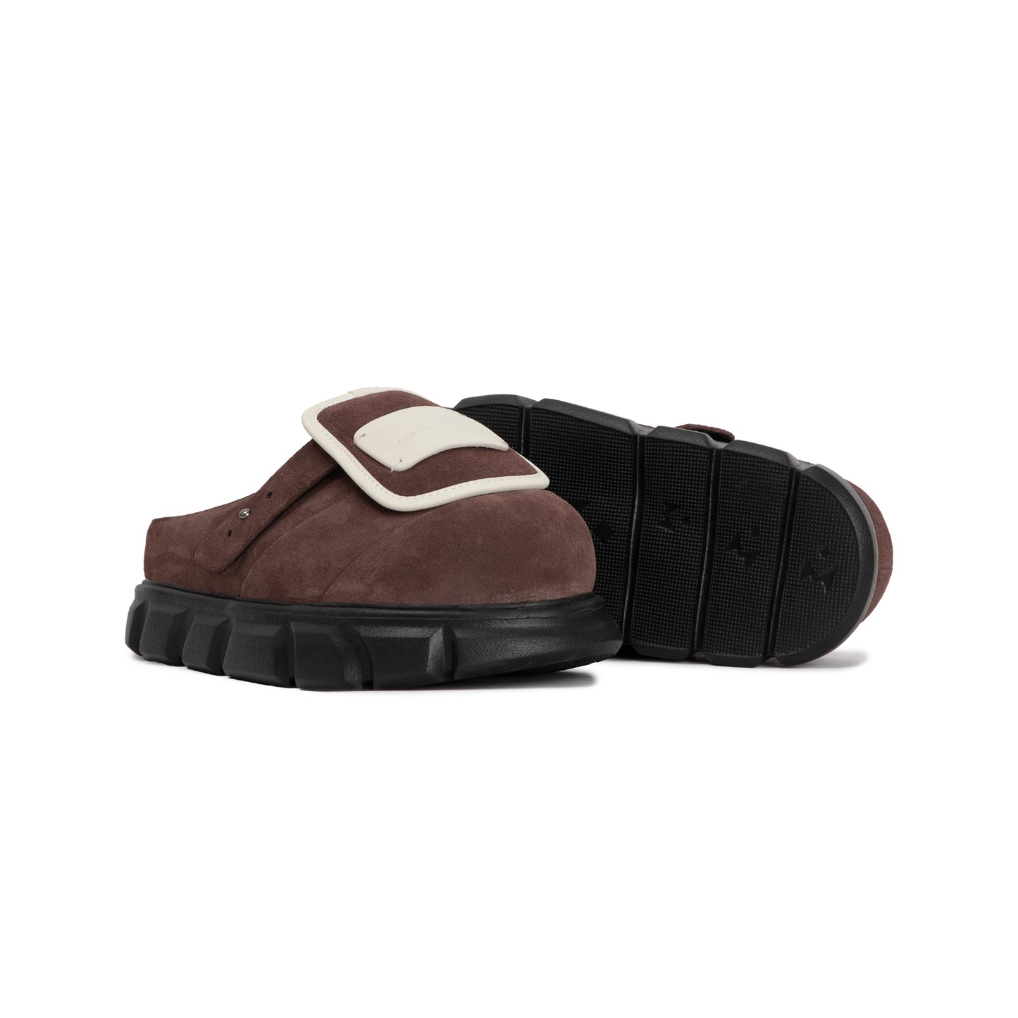 thewolf-r-e-dark-brown-suede-mule-sandal thewolf astoud