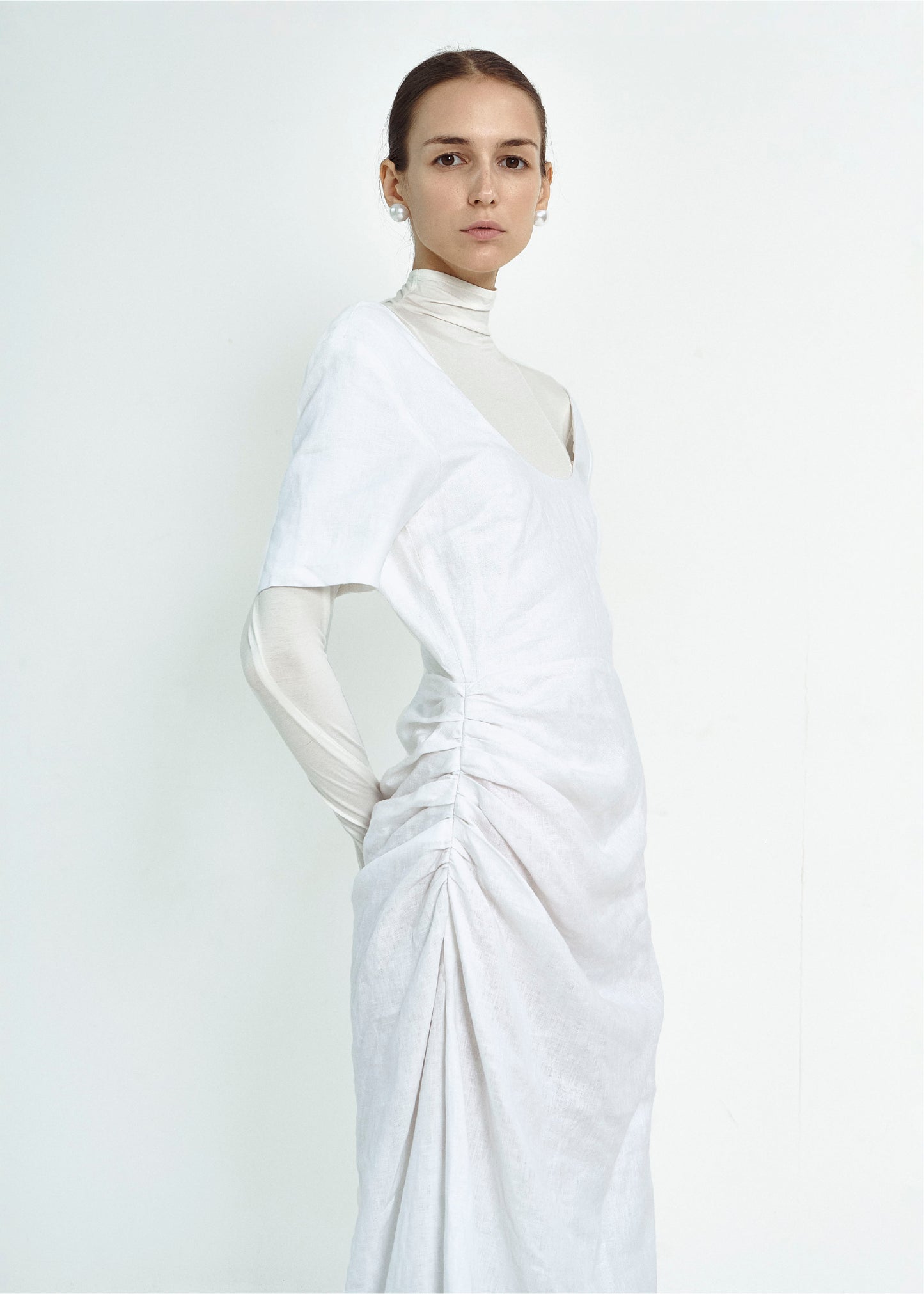 Ruched Hip Dress