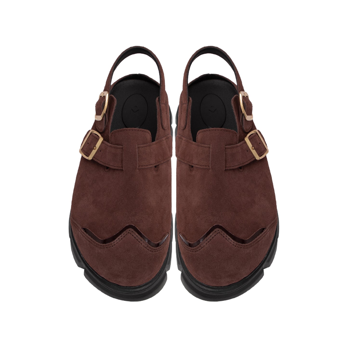 thewolf-dark-brown-suede-high-clog-sandals thewolf astoud