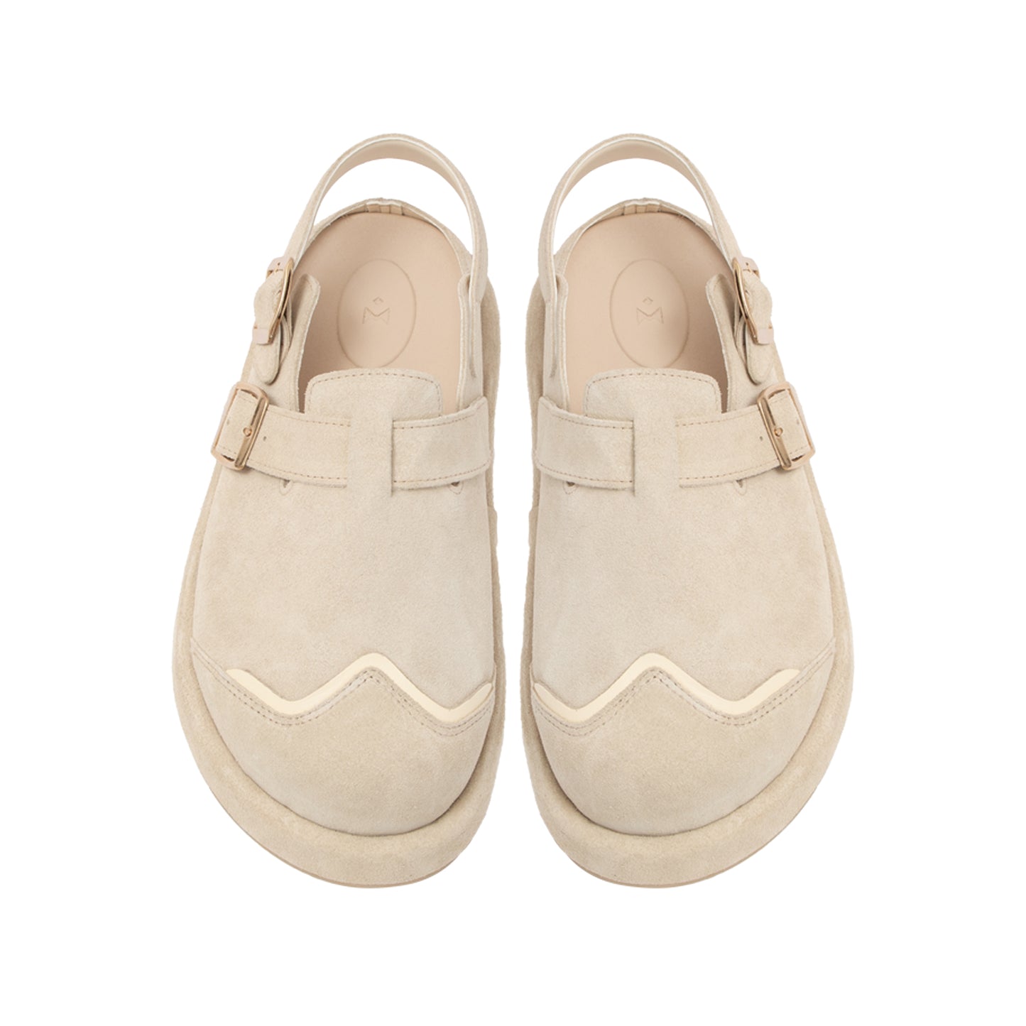 the-wolf-tan-suede-low-clog-sandals thewolf astoud