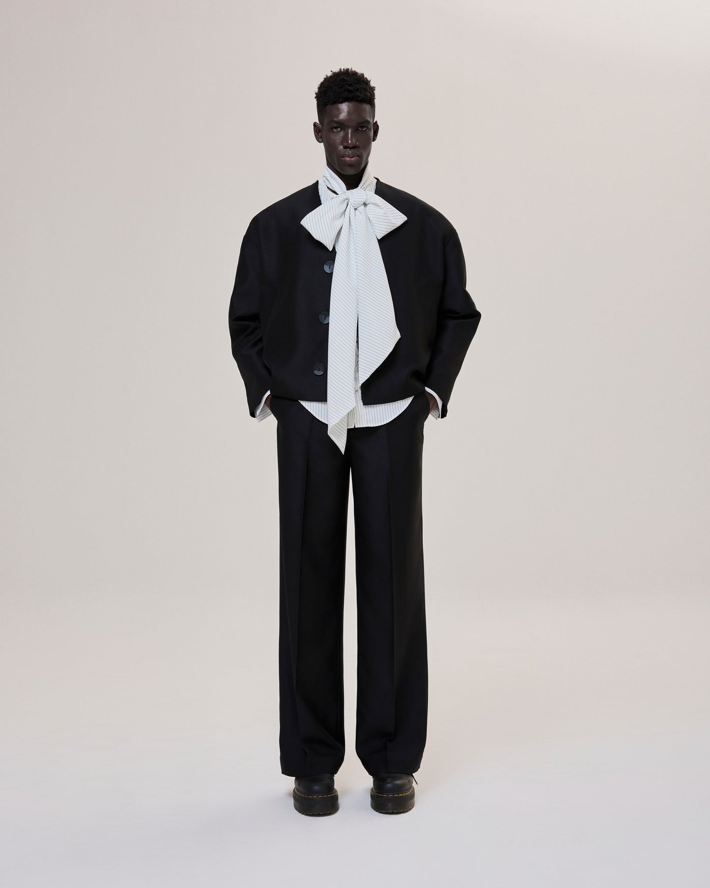 Black Wide Tube Pants Caotus Astoud