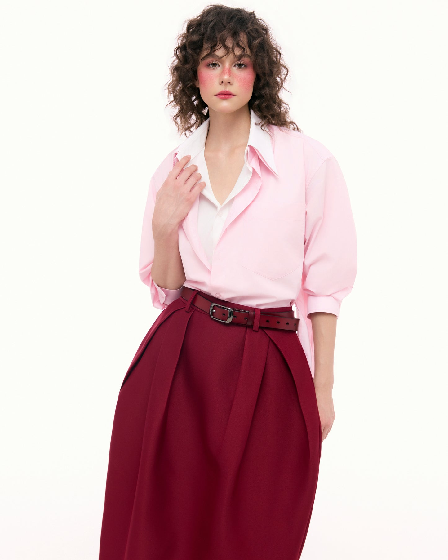 Flirty Double-Layer Shirt