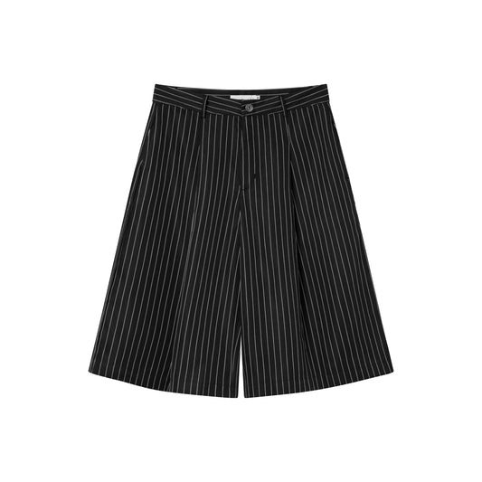 Black Stripes Bermuda Short