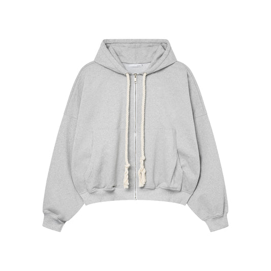 Gray Zip Up Large Fit