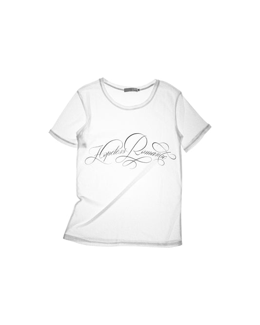 White Hopeless Romantic T-Shirt